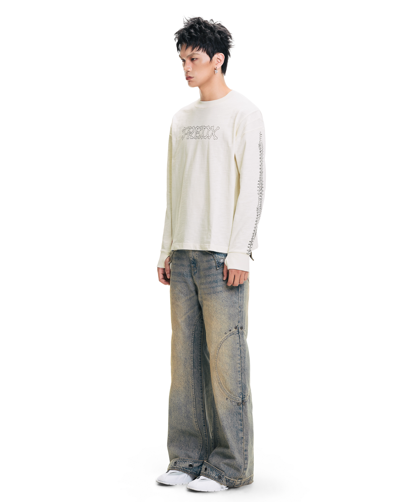 BONNIEDX SLUB LONGSLEEVE - CREAM