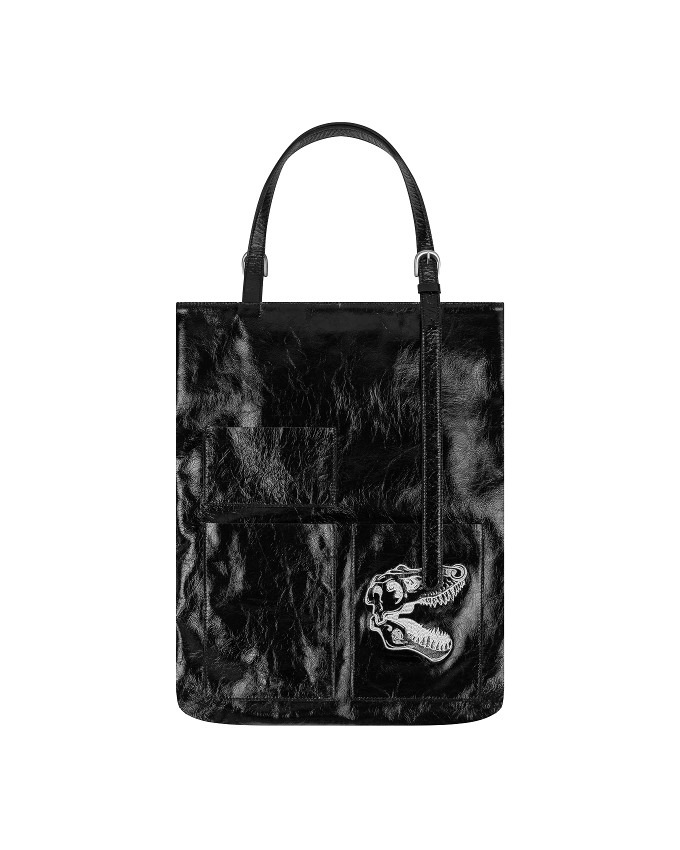 COSTALEDX LEATHER TOTE BAG - BLACK