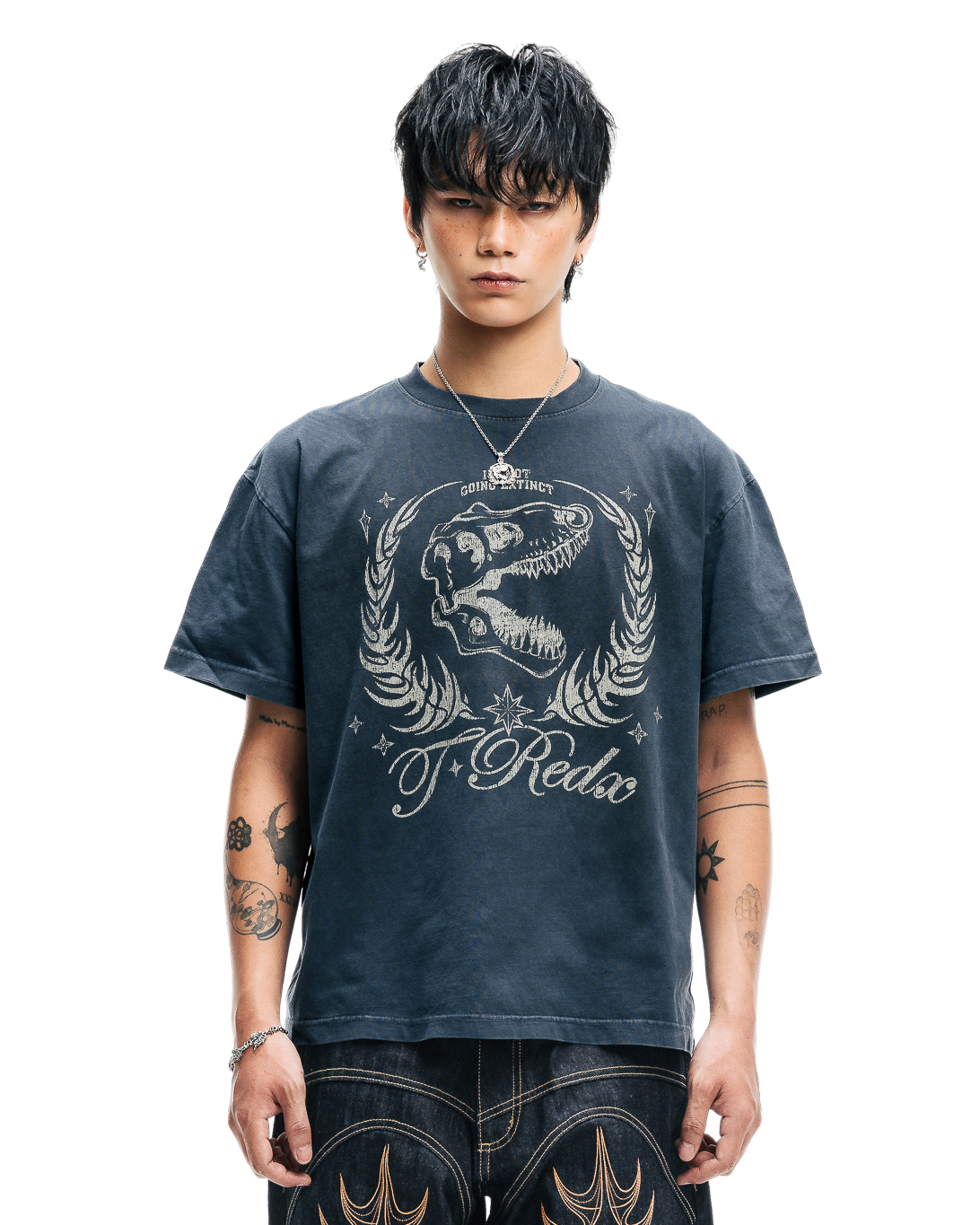 CR - ULNEDX WASH TEE - NAVY BLUE