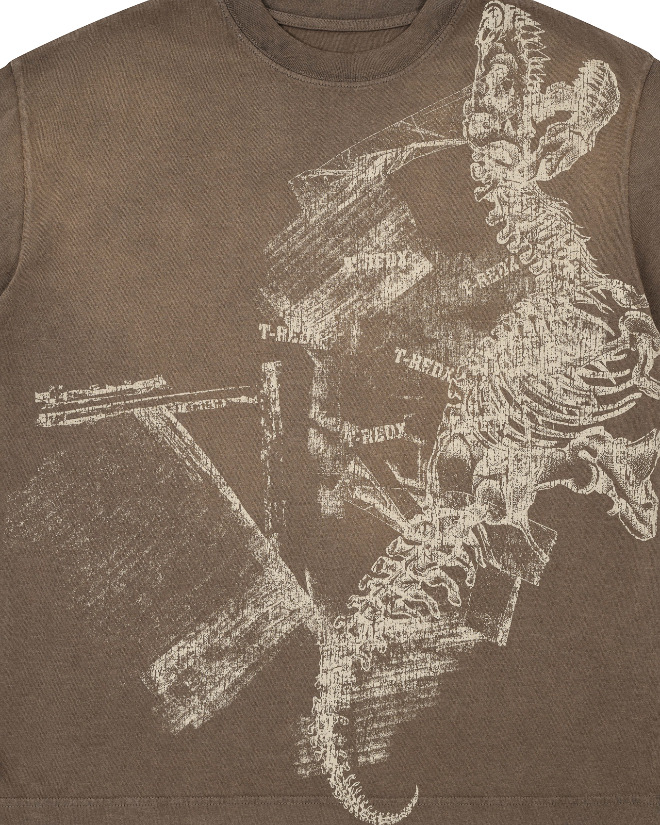 CRACKDINOEDX WASHED TEE - MOCHA