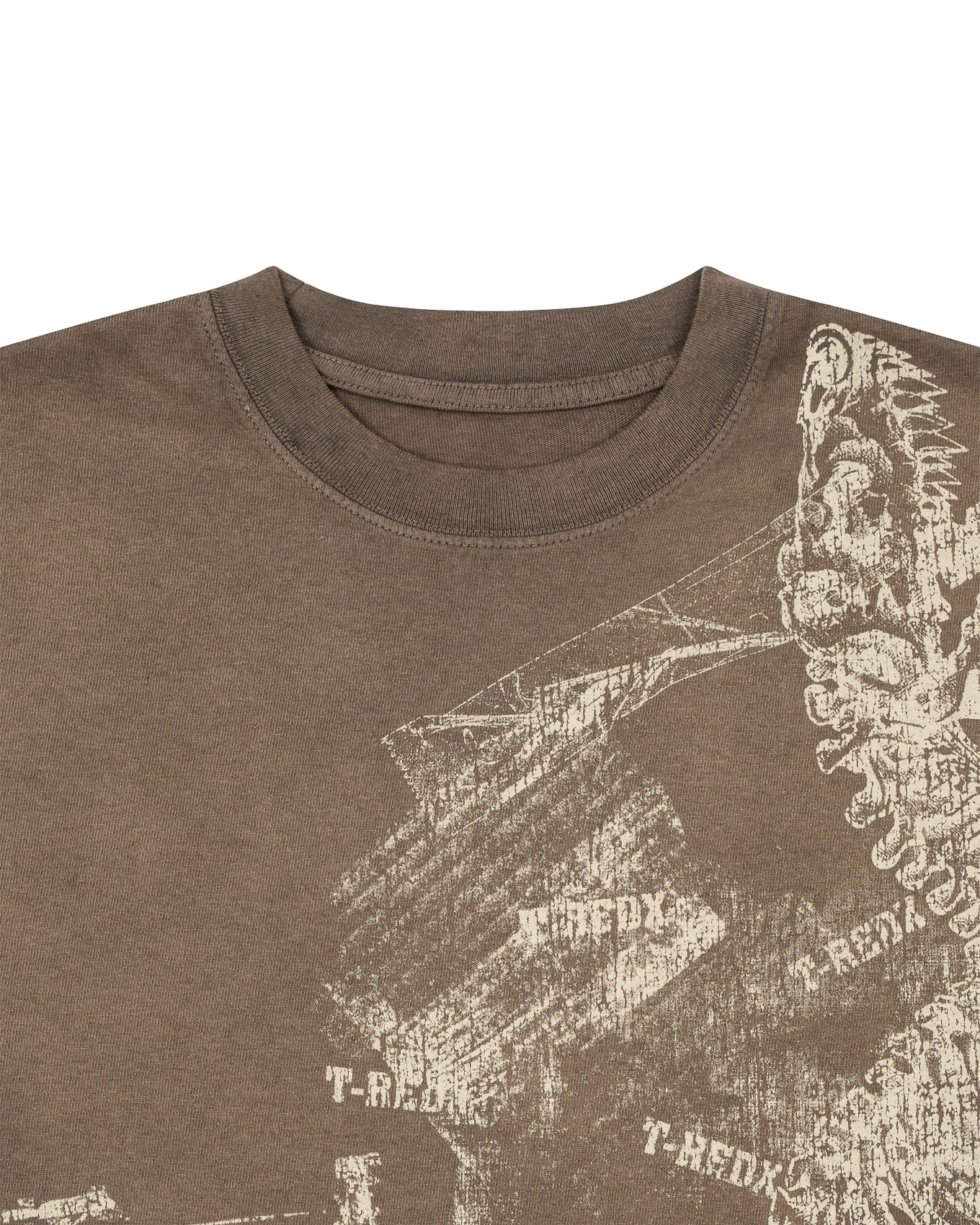 CRACKDINOEDX WASHED TEE - MOCHA