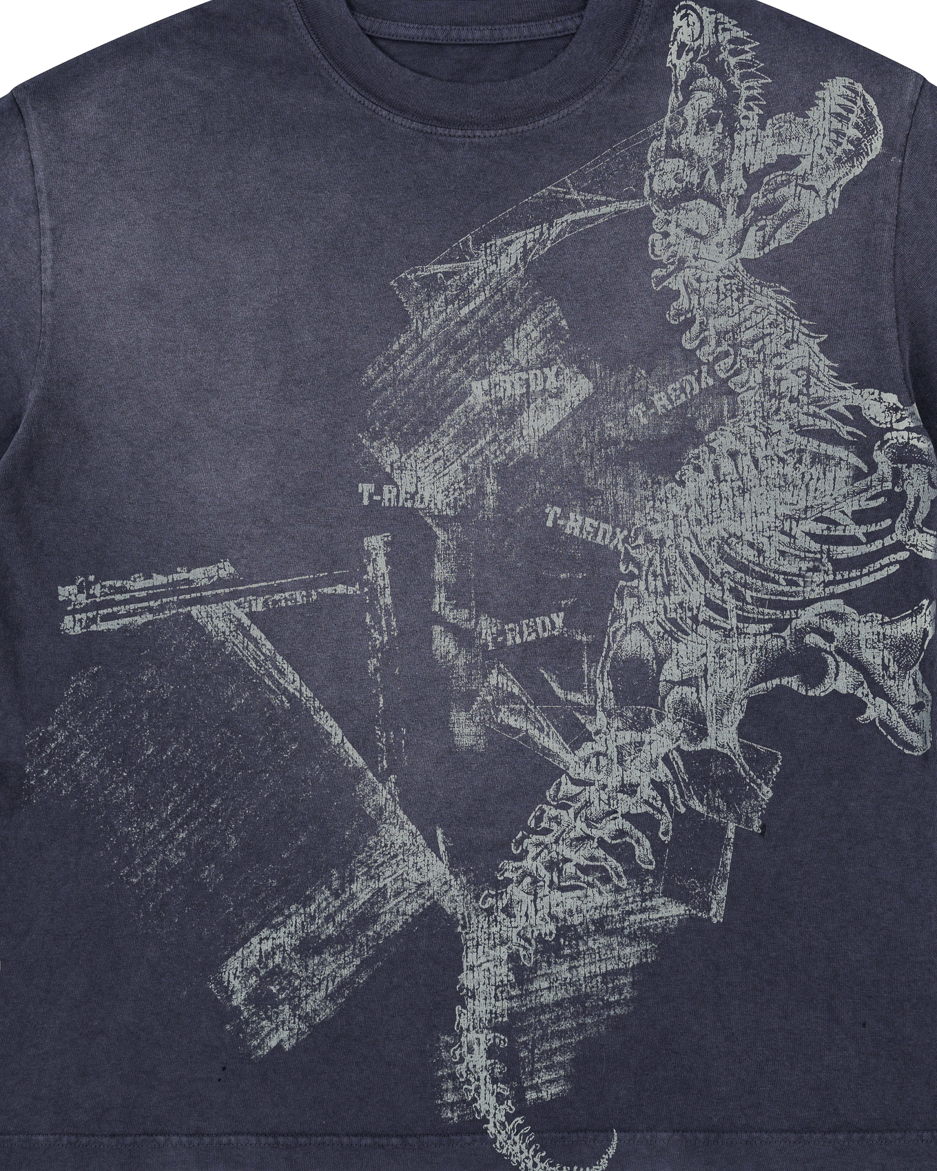 CRACKDINOEDX WASHED TEE - PURPLE