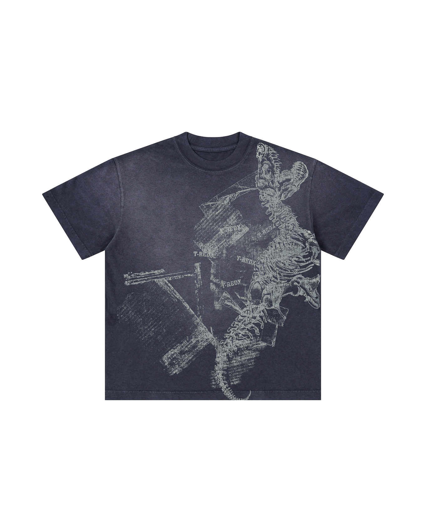CRACKDINOEDX WASHED TEE - PURPLE