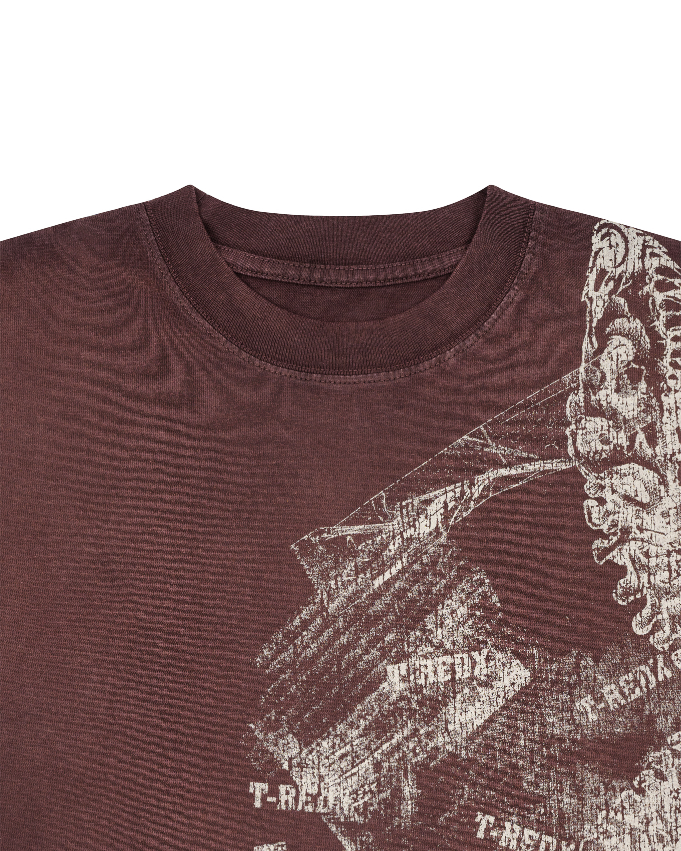 CRACKDINOEDX WASHED TEE - RED