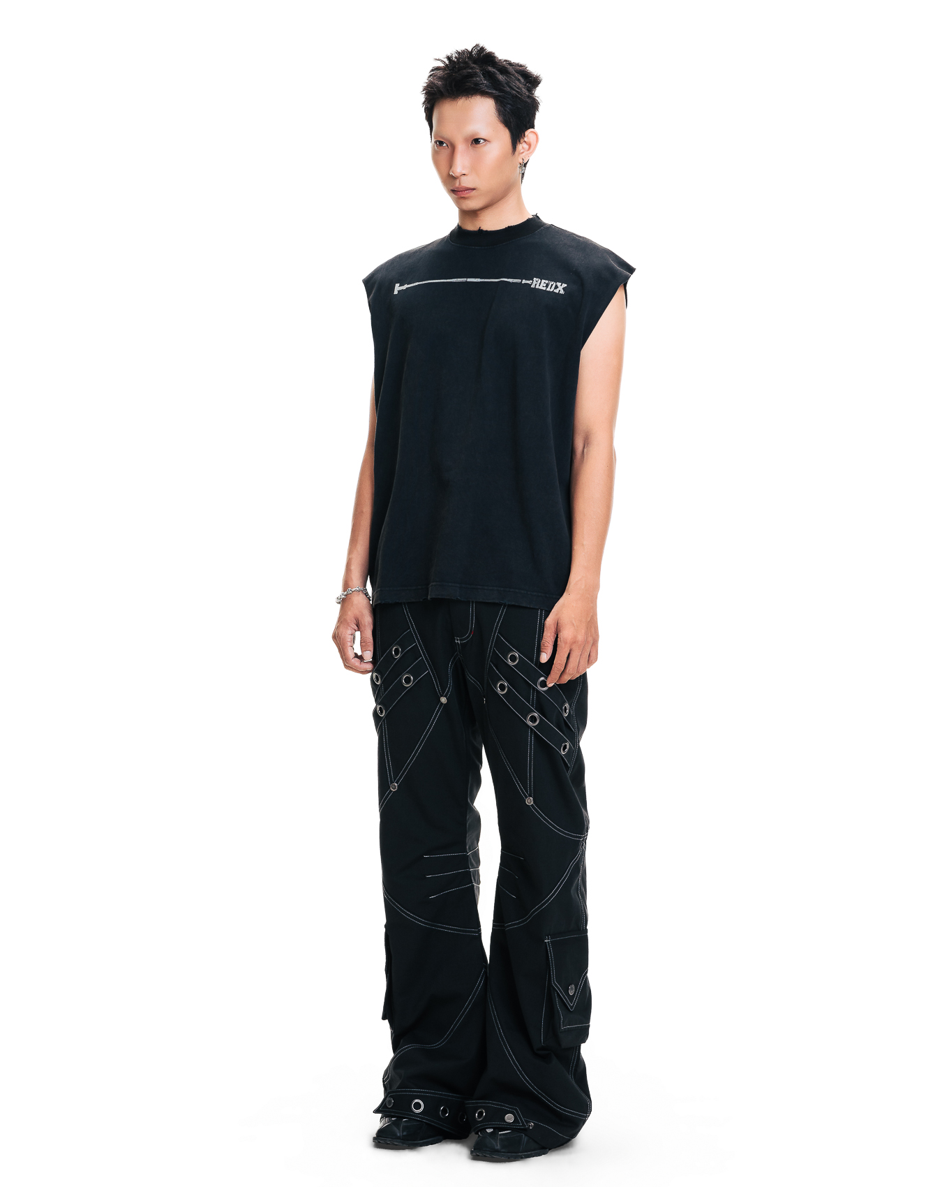CRACKEDX MA TANKTOP - BLACK