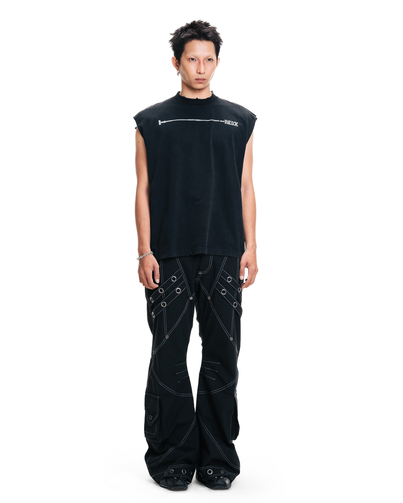 CRACKEDX MA TANKTOP - BLACK