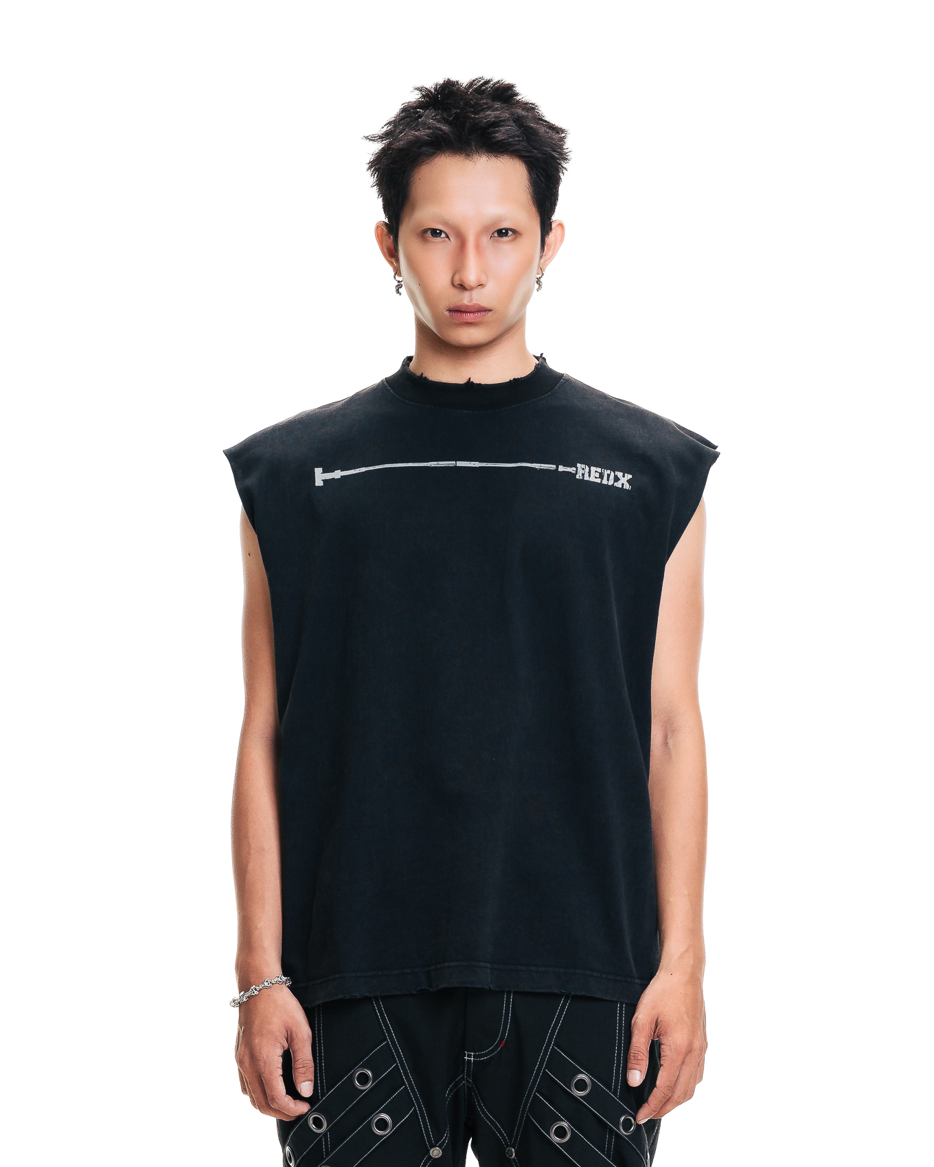 CRACKEDX MA TANKTOP - BLACK