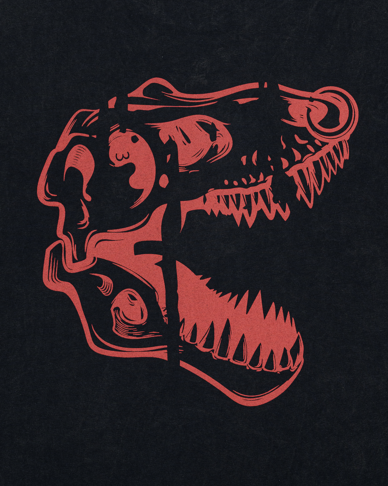 CRACKEDX RIB TEE - BLACK