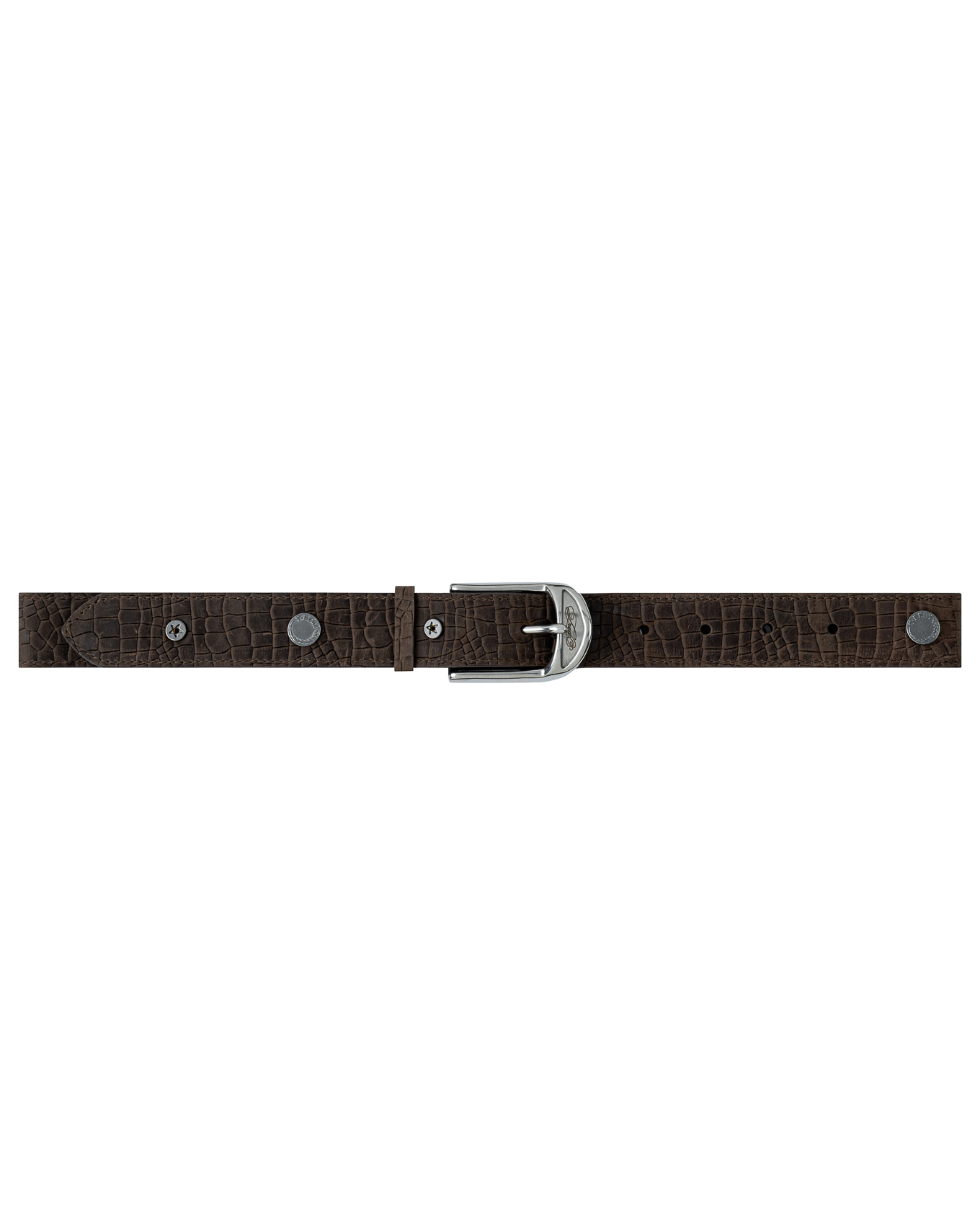CROCODEDX LEATHER BELT - MOCHA