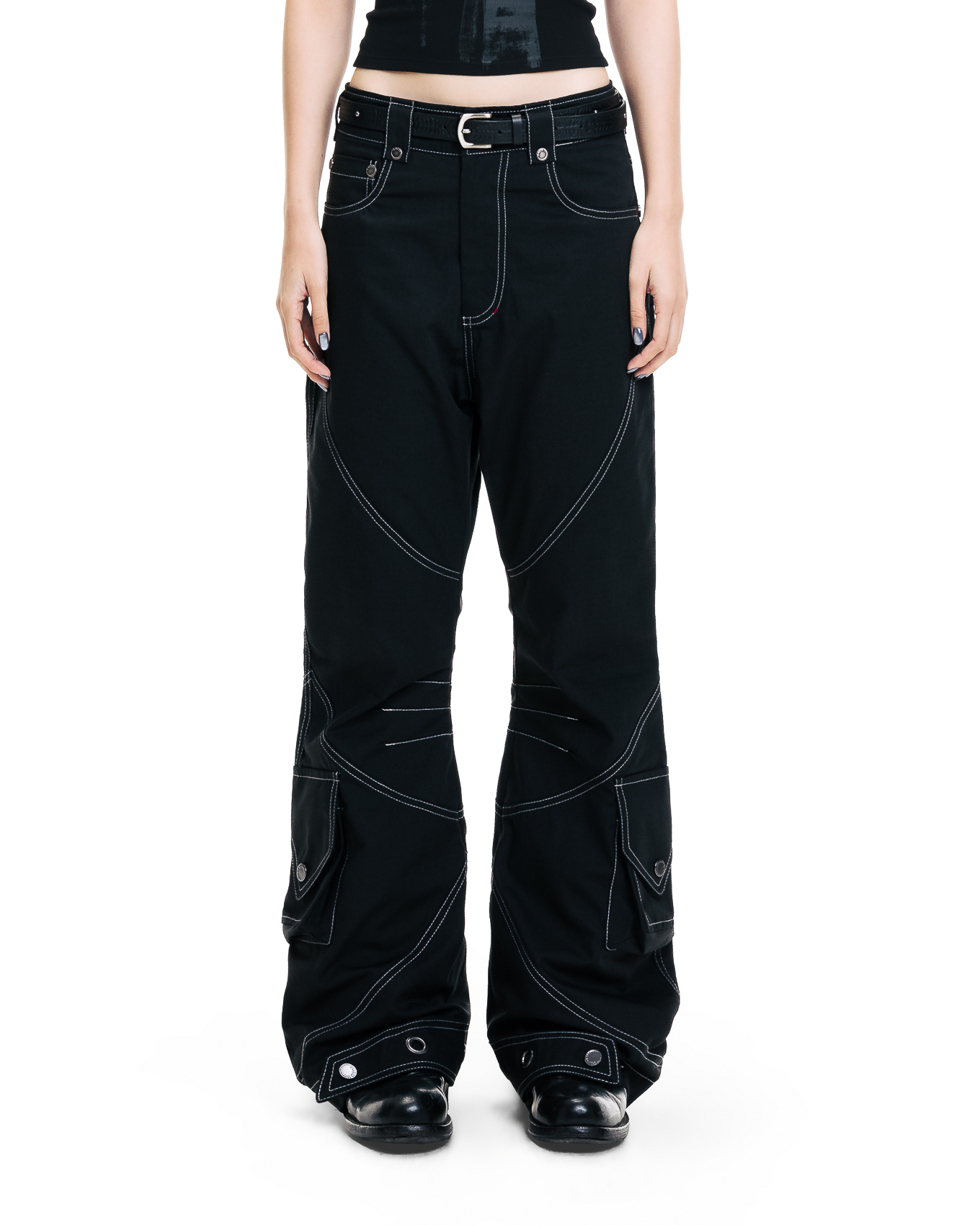 CURVEDX FLARE PANTS - BLACK