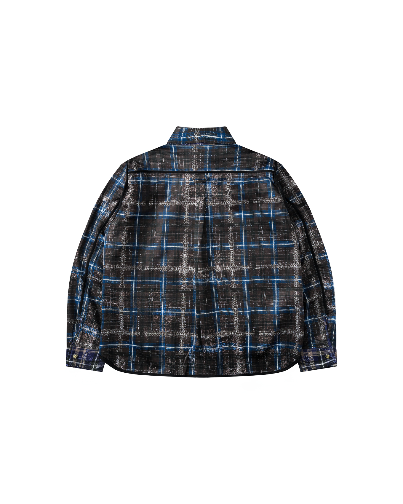 DAZZELE REVERSIBLE SHIRT - Purple / Mocha Blue