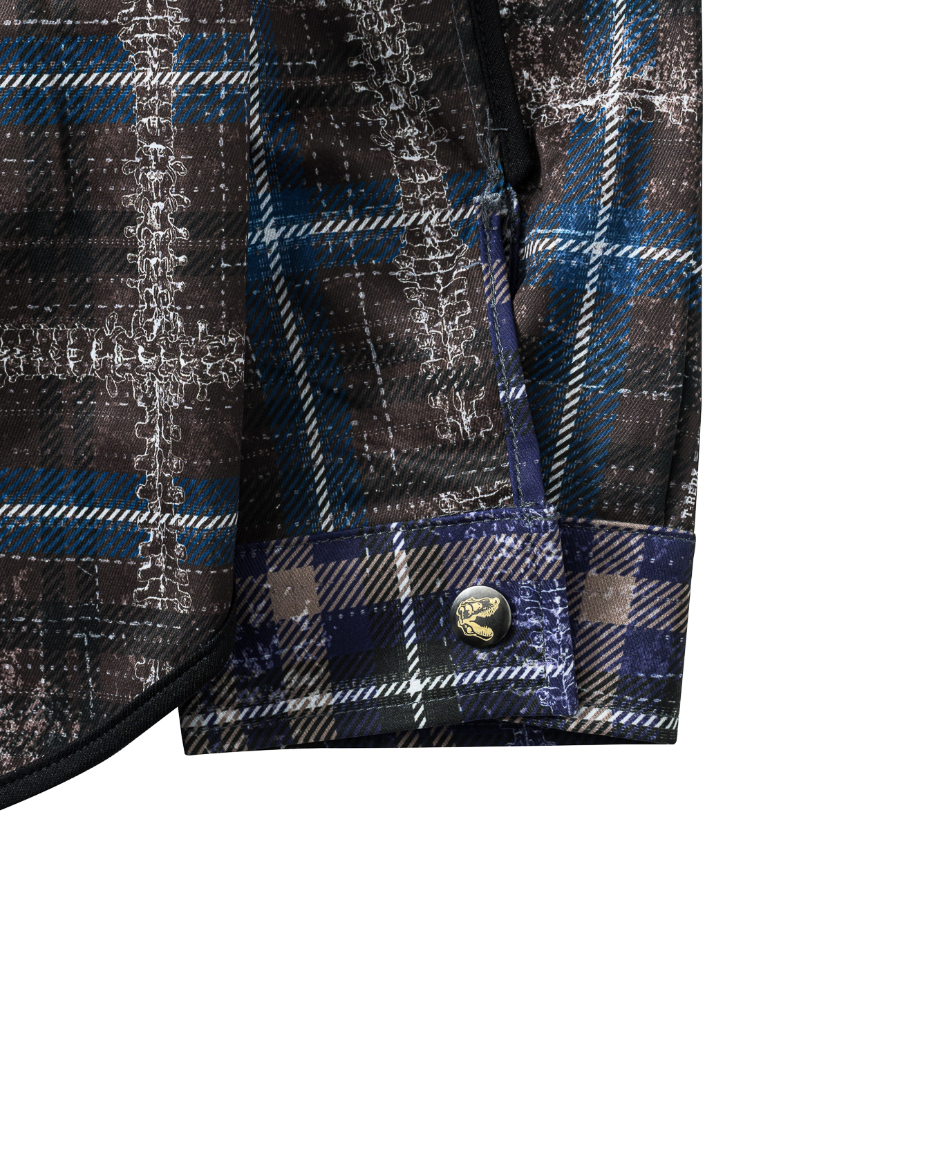 DAZZELE REVERSIBLE SHIRT - Purple / Mocha Blue