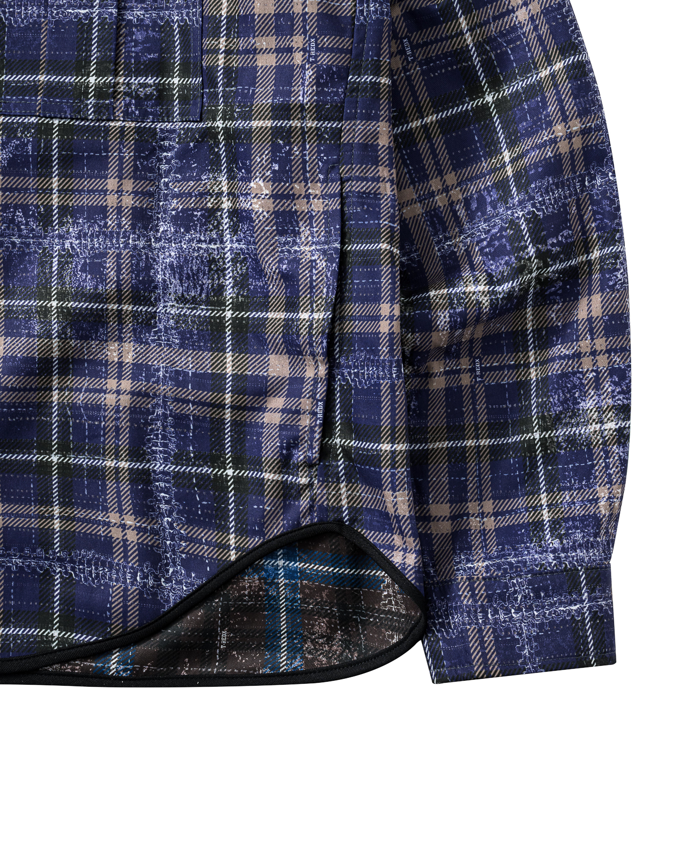 DAZZELE REVERSIBLE SHIRT - Purple / Mocha Blue