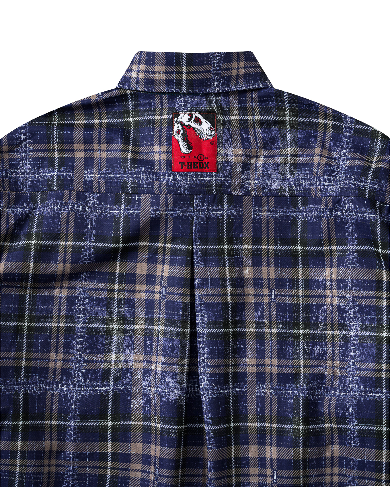 DAZZELE REVERSIBLE SHIRT - Purple / Mocha Blue