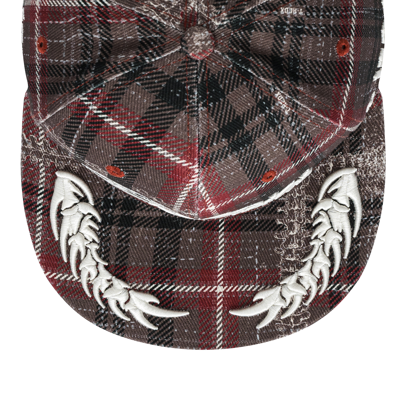 Erodedx Fitted Cap - Mocha Tartan