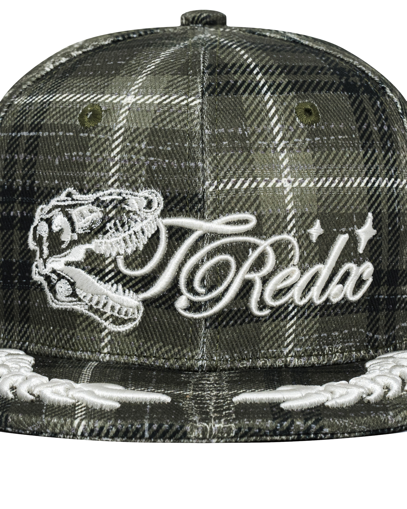 Erodedx Fitted Cap - Olive Tartan