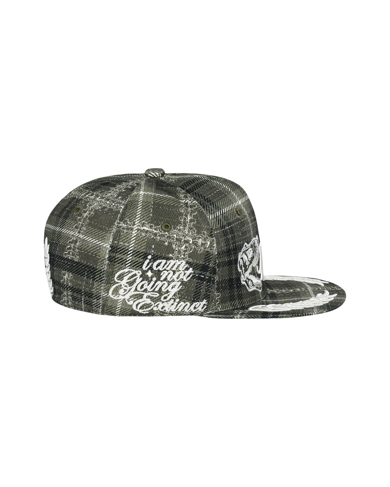 Erodedx Fitted Cap - Olive Tartan