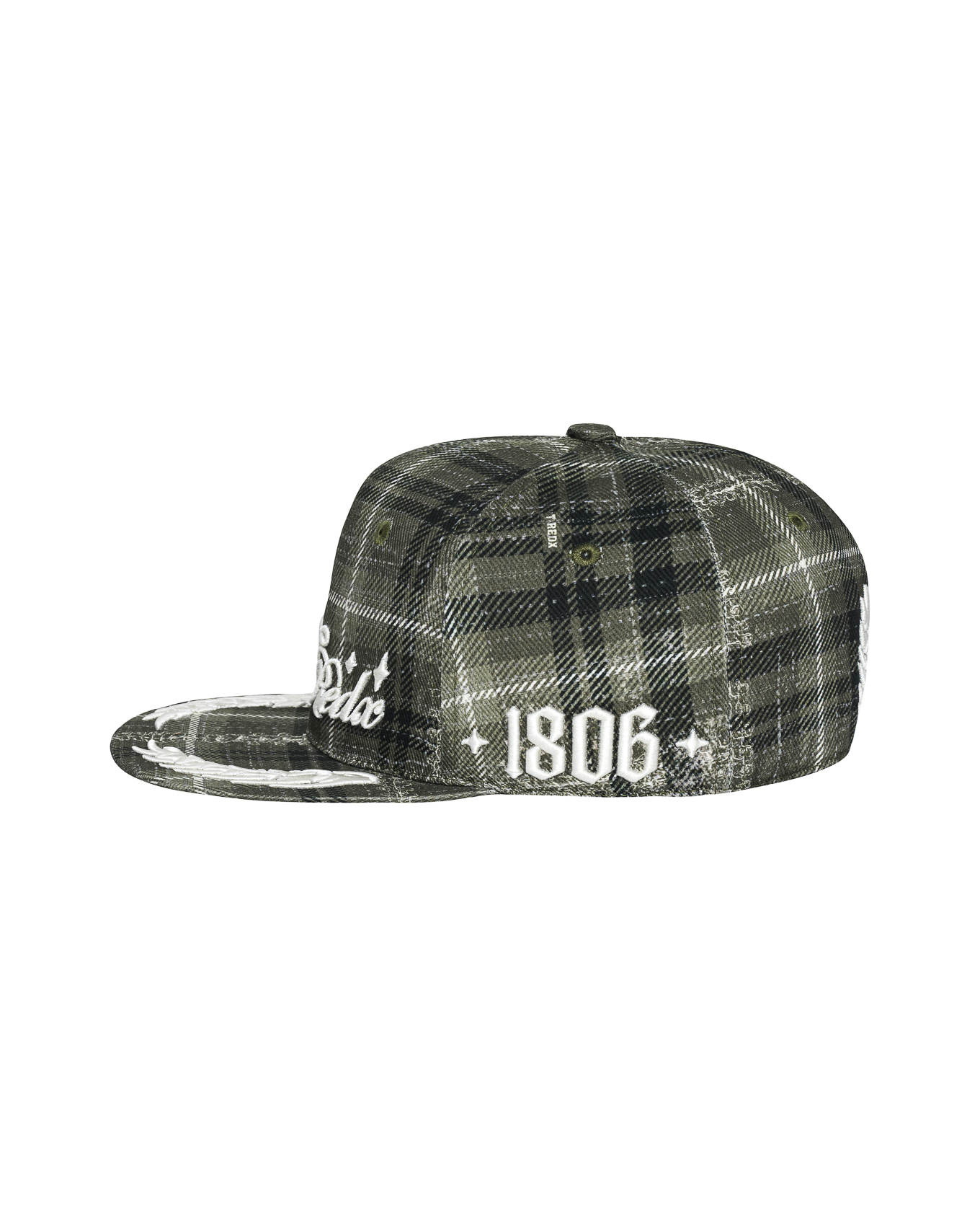 Erodedx Fitted Cap - Olive Tartan
