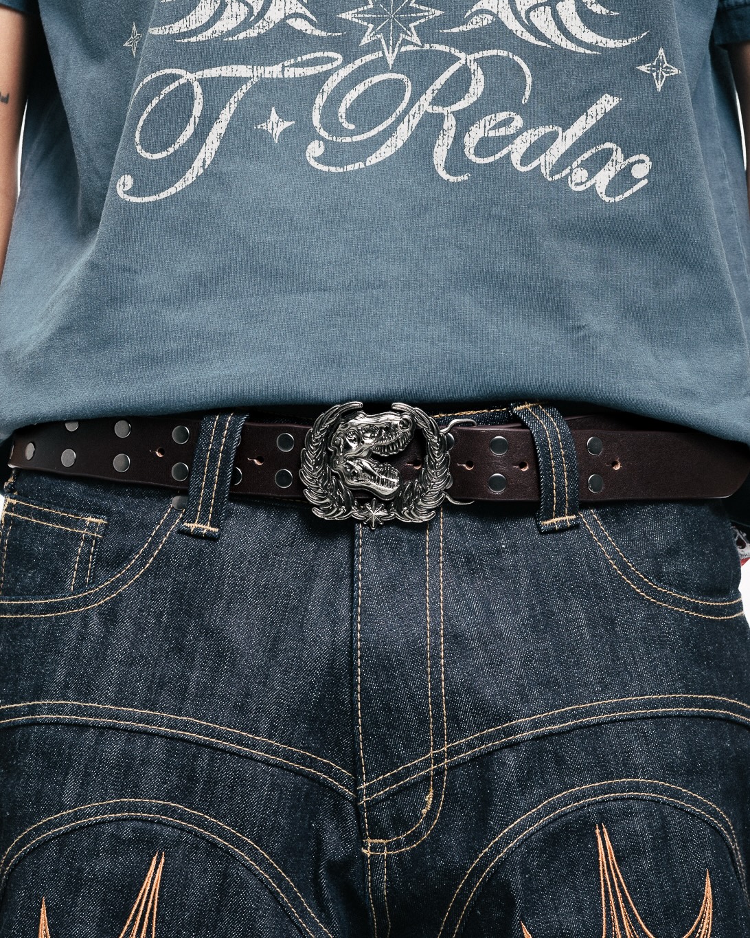 GLOREDX LEATHER BELT - MOCHA