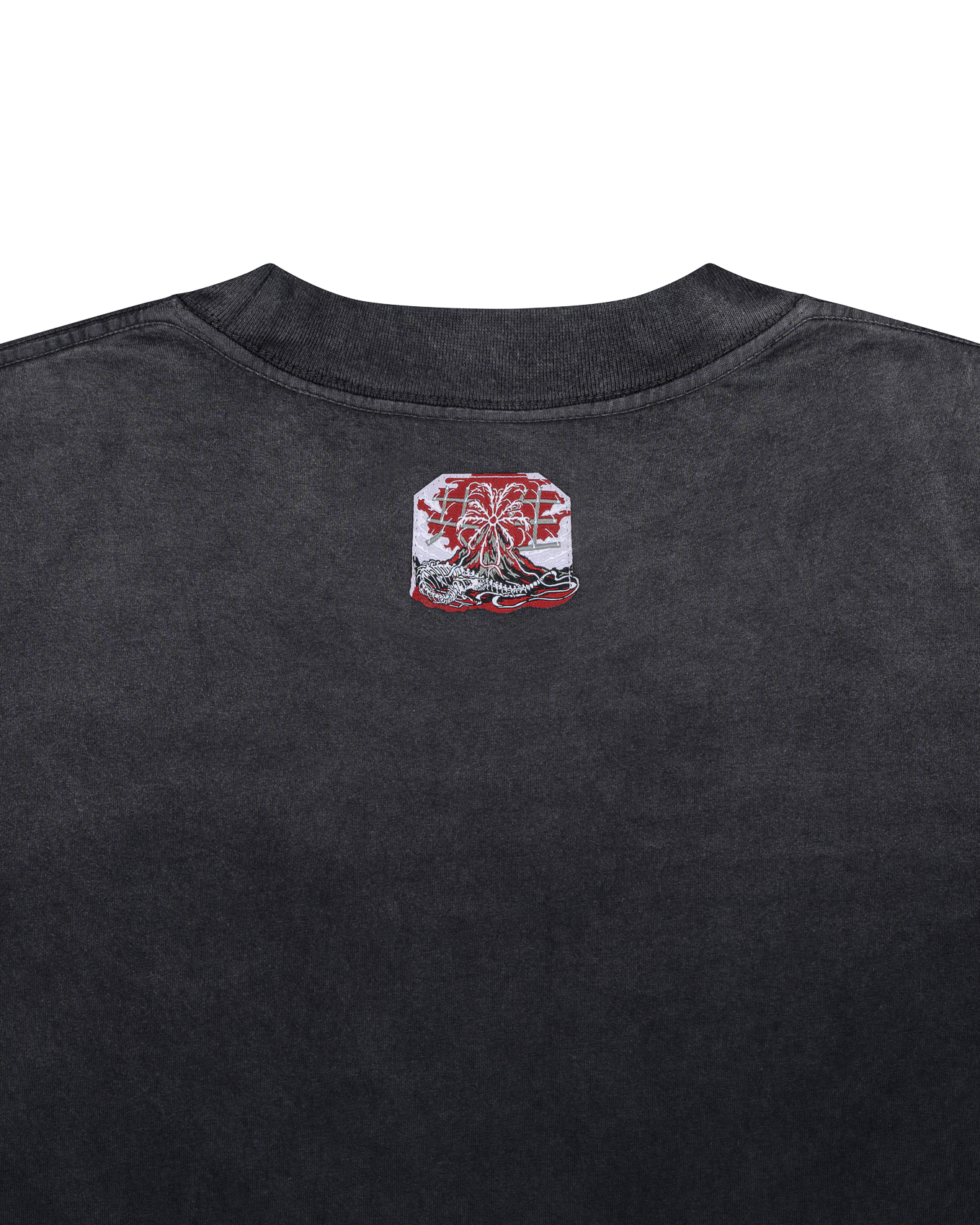 HENKA WASHED LONGSLEEVES - BLACK