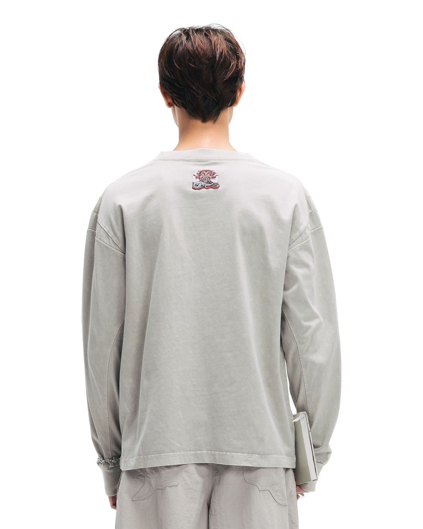 HENKA WASHED LONGSLEEVES - GREY