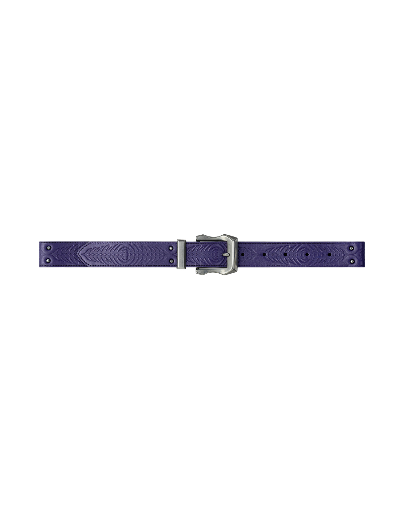 KUCKLEDX LEATHER BELT - PURPLE
