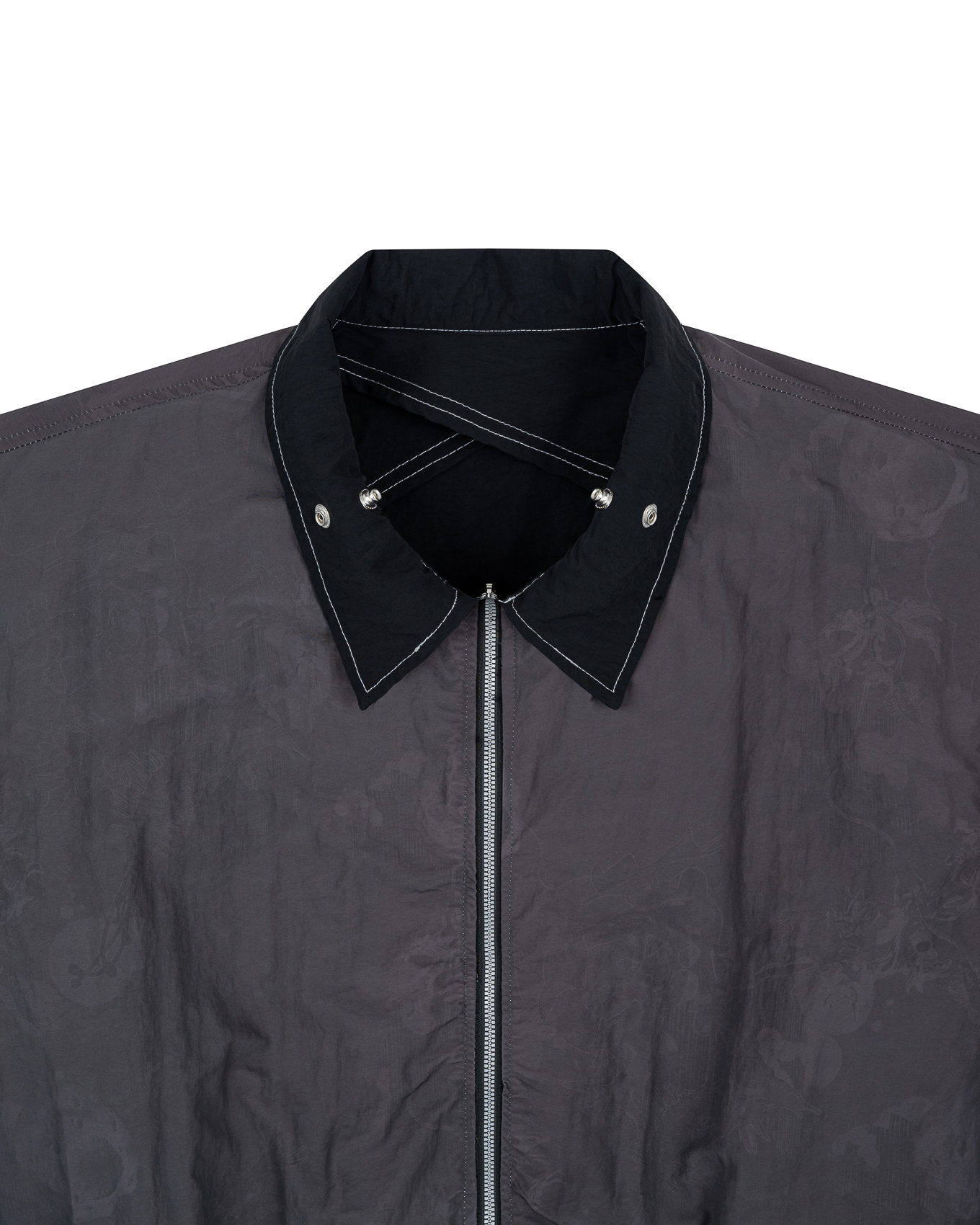 KYOSEI REVERSIBLE BOMBER JACKET - BLACK