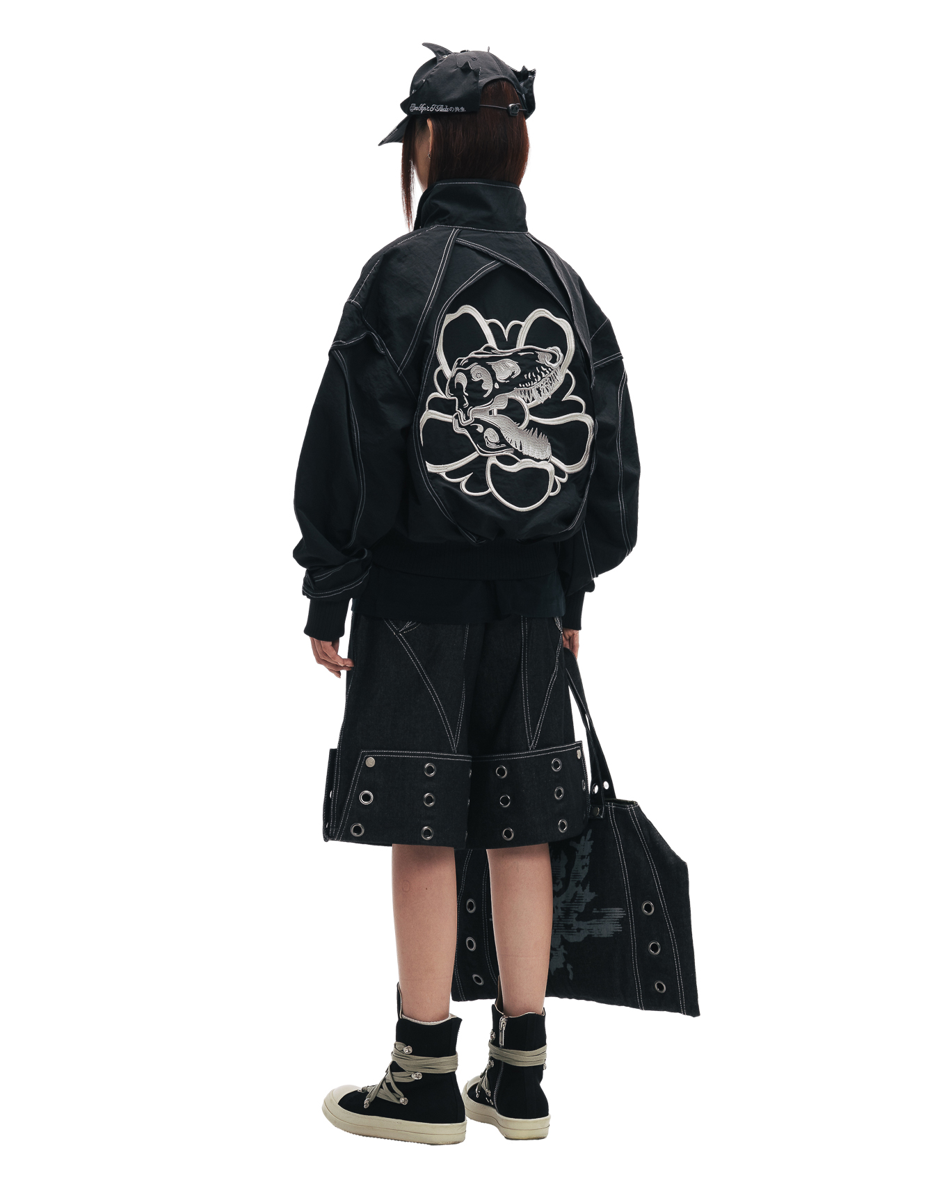 KYOSEI REVERSIBLE BOMBER JACKET - BLACK