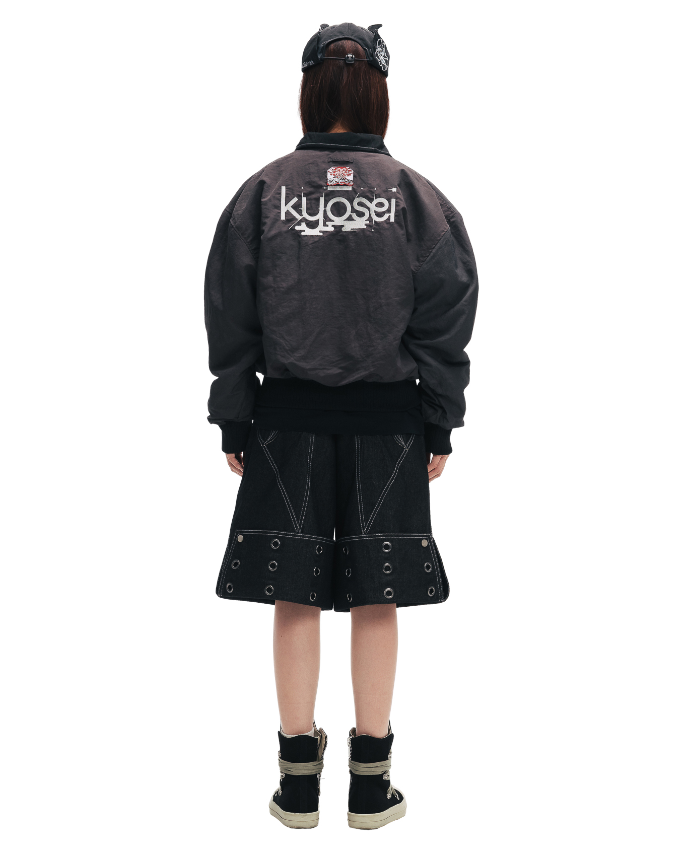 KYOSEI REVERSIBLE BOMBER JACKET - BLACK