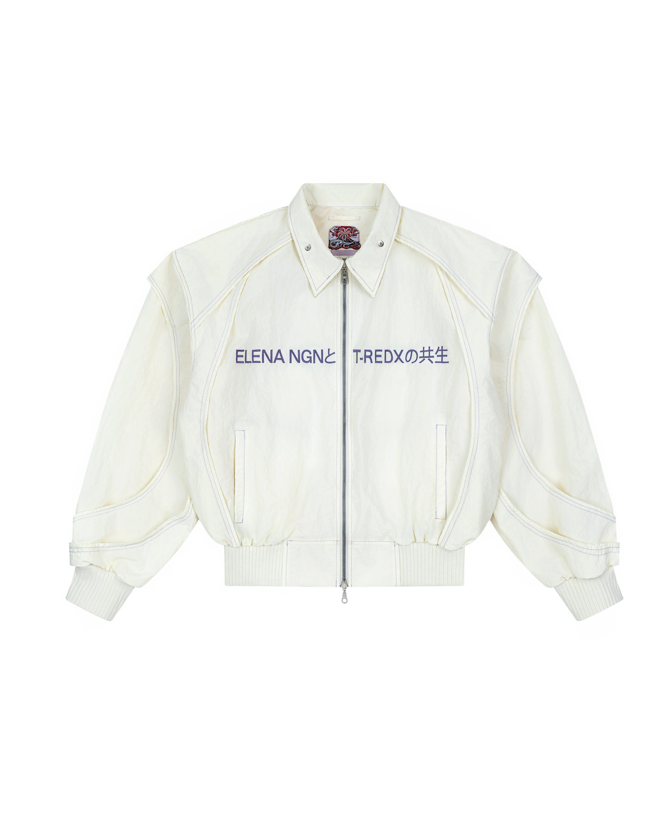 KYOSEI REVERSIBLE BOMBER JACKET - CREAM WHITE