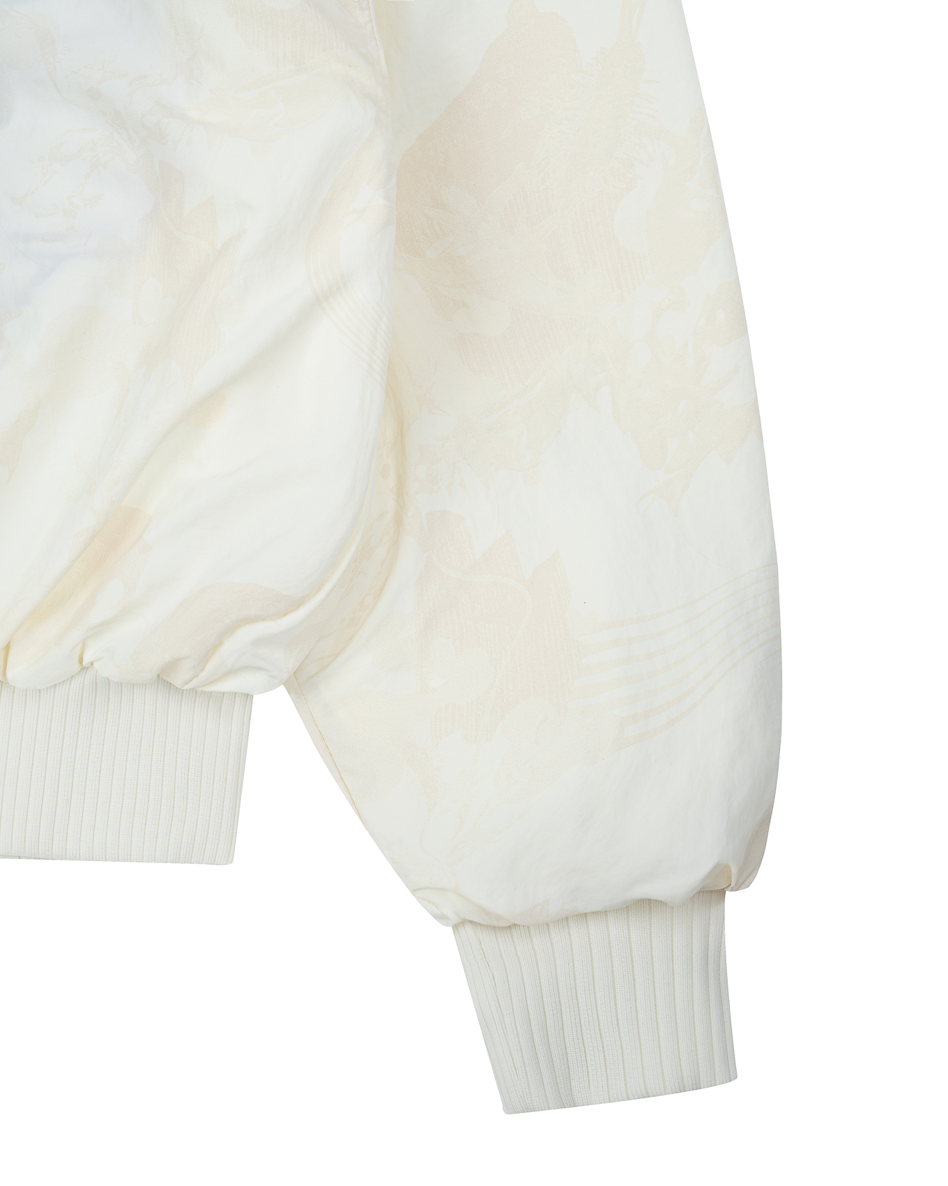 KYOSEI REVERSIBLE BOMBER JACKET - CREAM WHITE