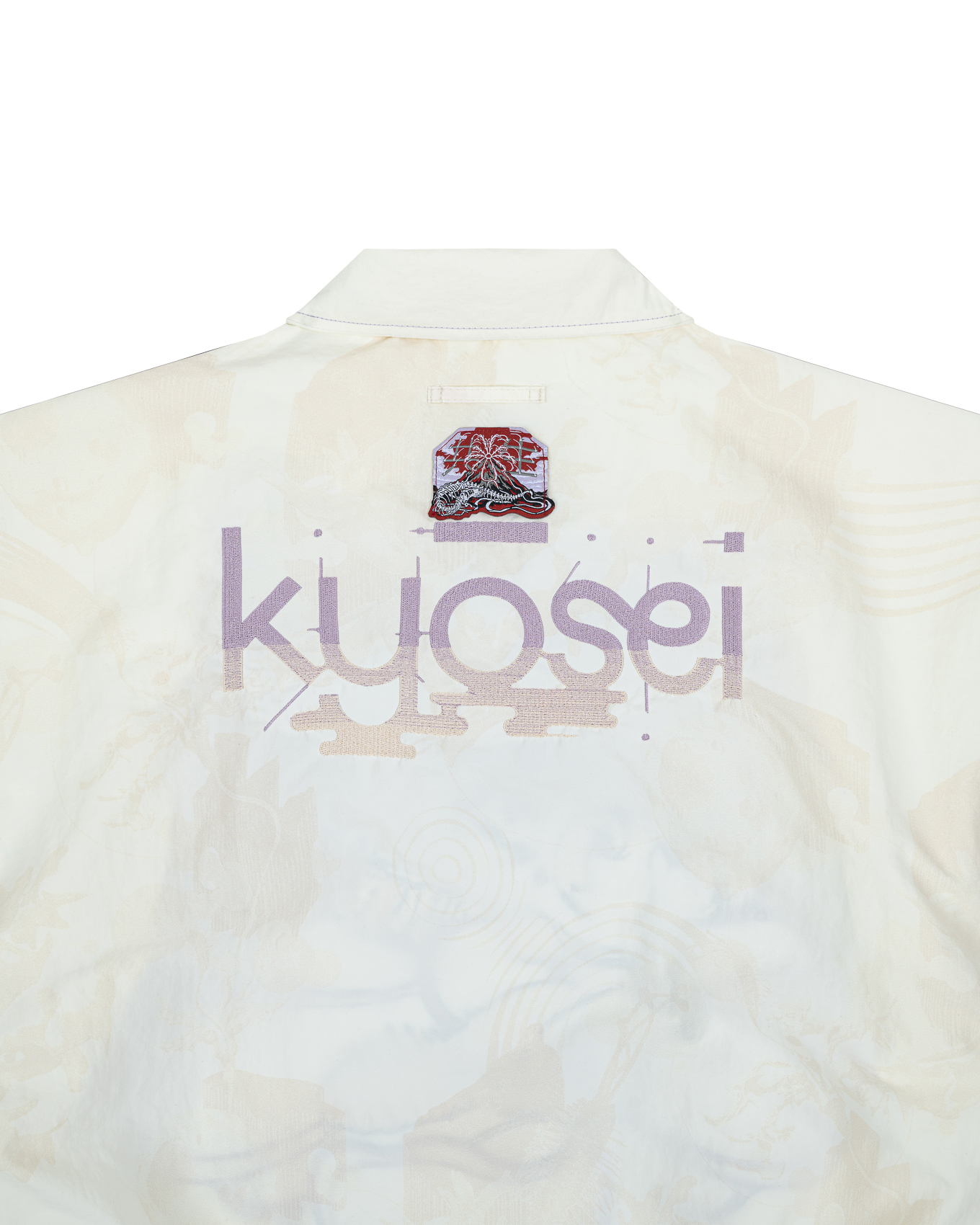 KYOSEI REVERSIBLE BOMBER JACKET - CREAM WHITE