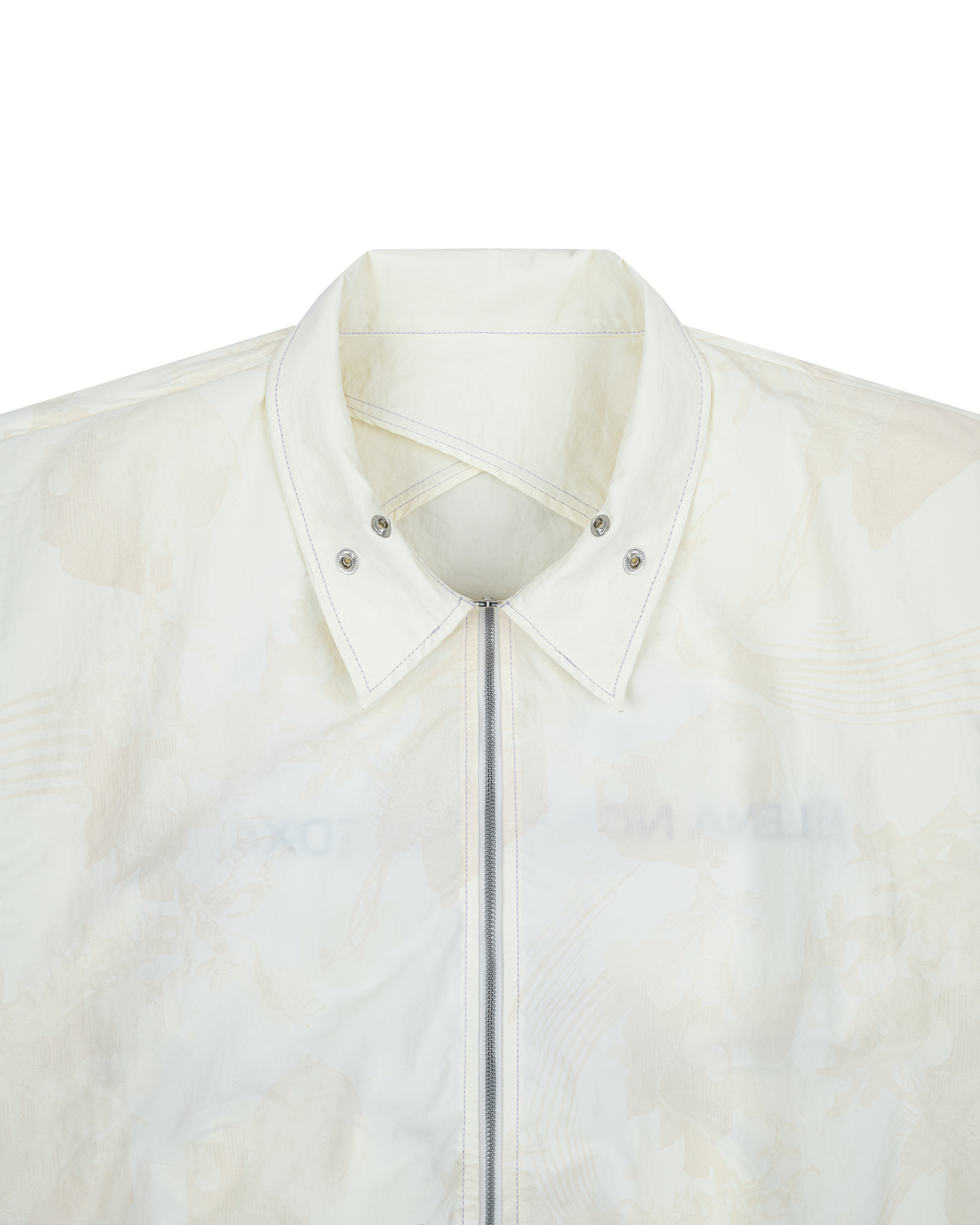 KYOSEI REVERSIBLE BOMBER JACKET - CREAM WHITE