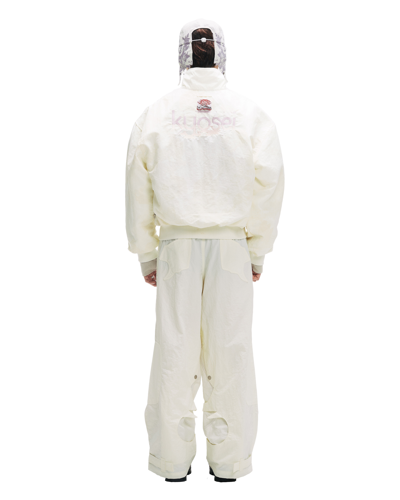KYOSEI REVERSIBLE BOMBER JACKET - CREAM WHITE
