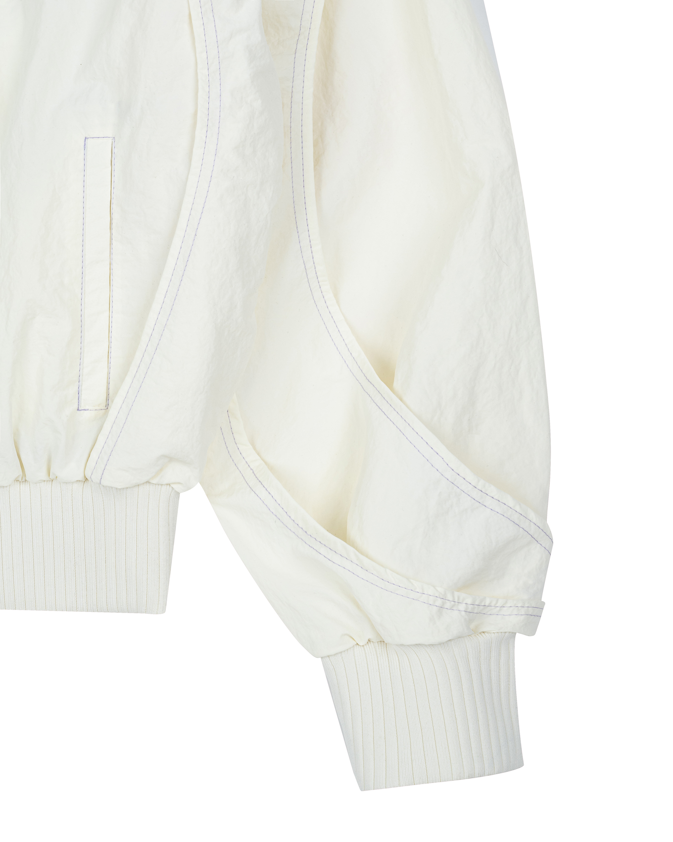 KYOSEI REVERSIBLE BOMBER JACKET - CREAM WHITE