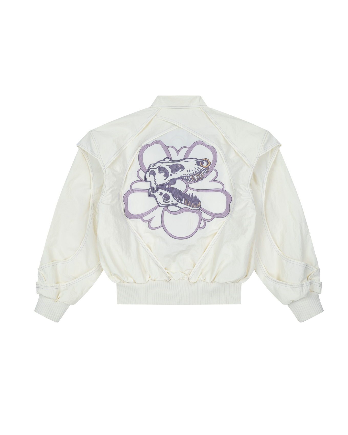 KYOSEI REVERSIBLE BOMBER JACKET - CREAM WHITE