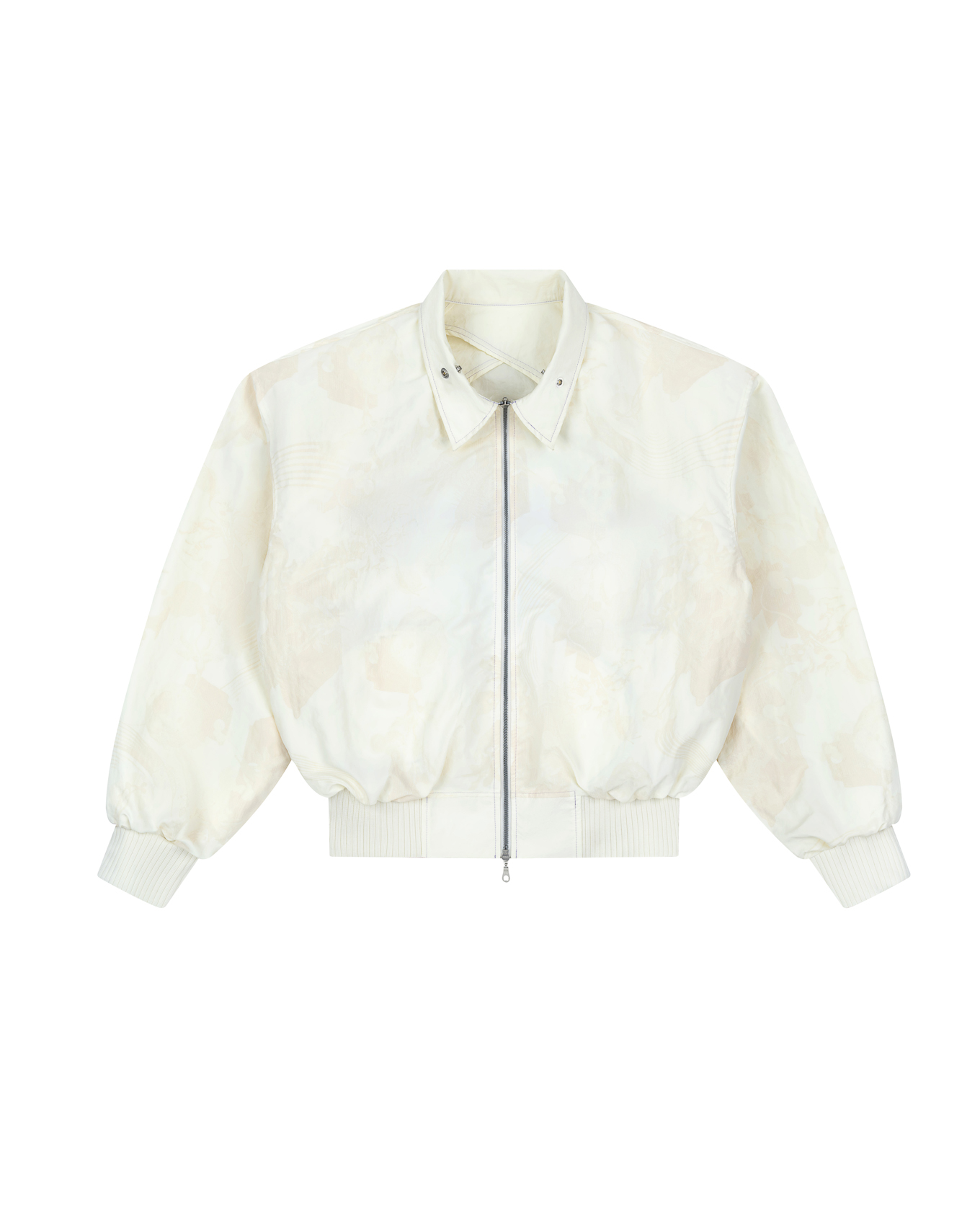 KYOSEI REVERSIBLE BOMBER JACKET - CREAM WHITE