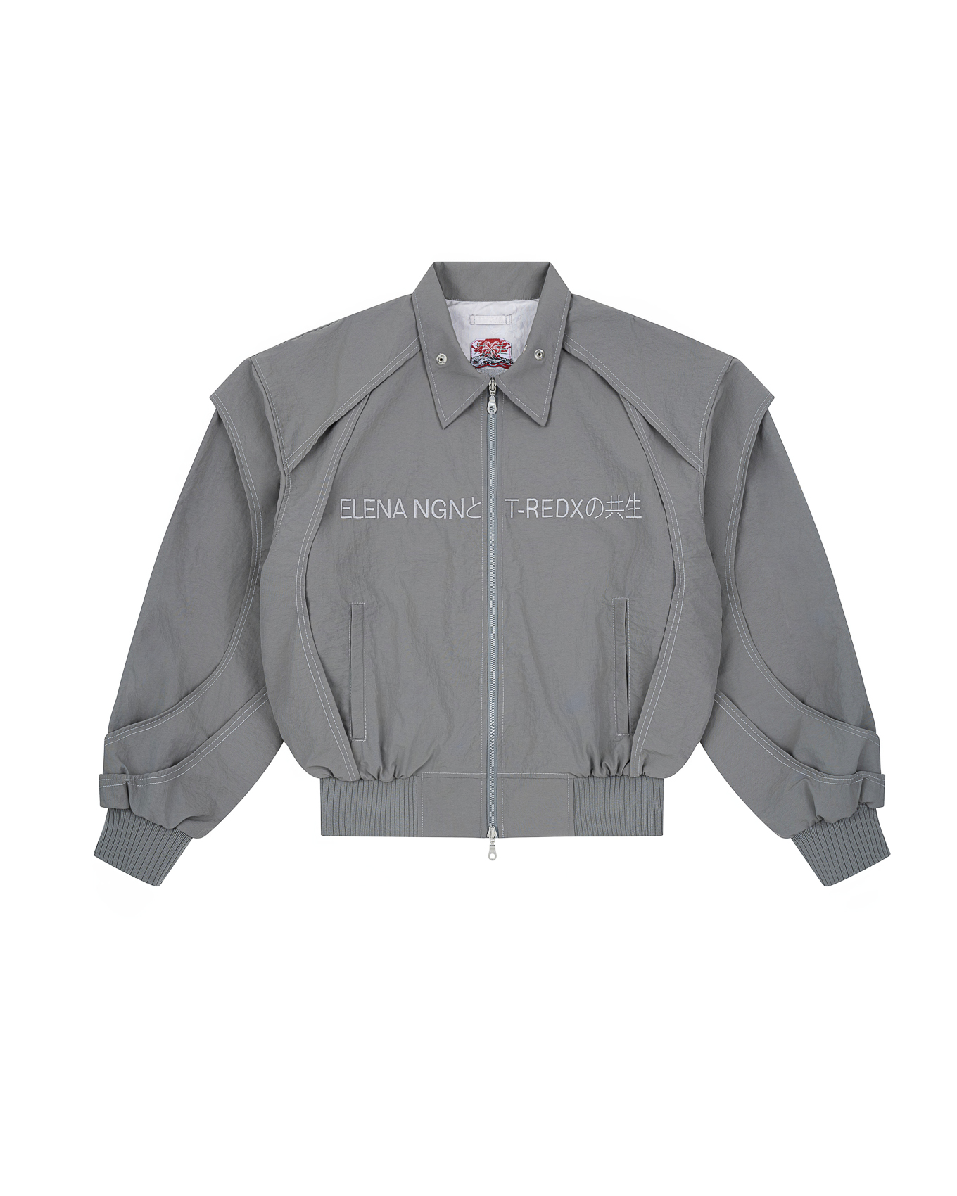 KYOSEI REVERSIBLE BOMBER JACKET - GREY