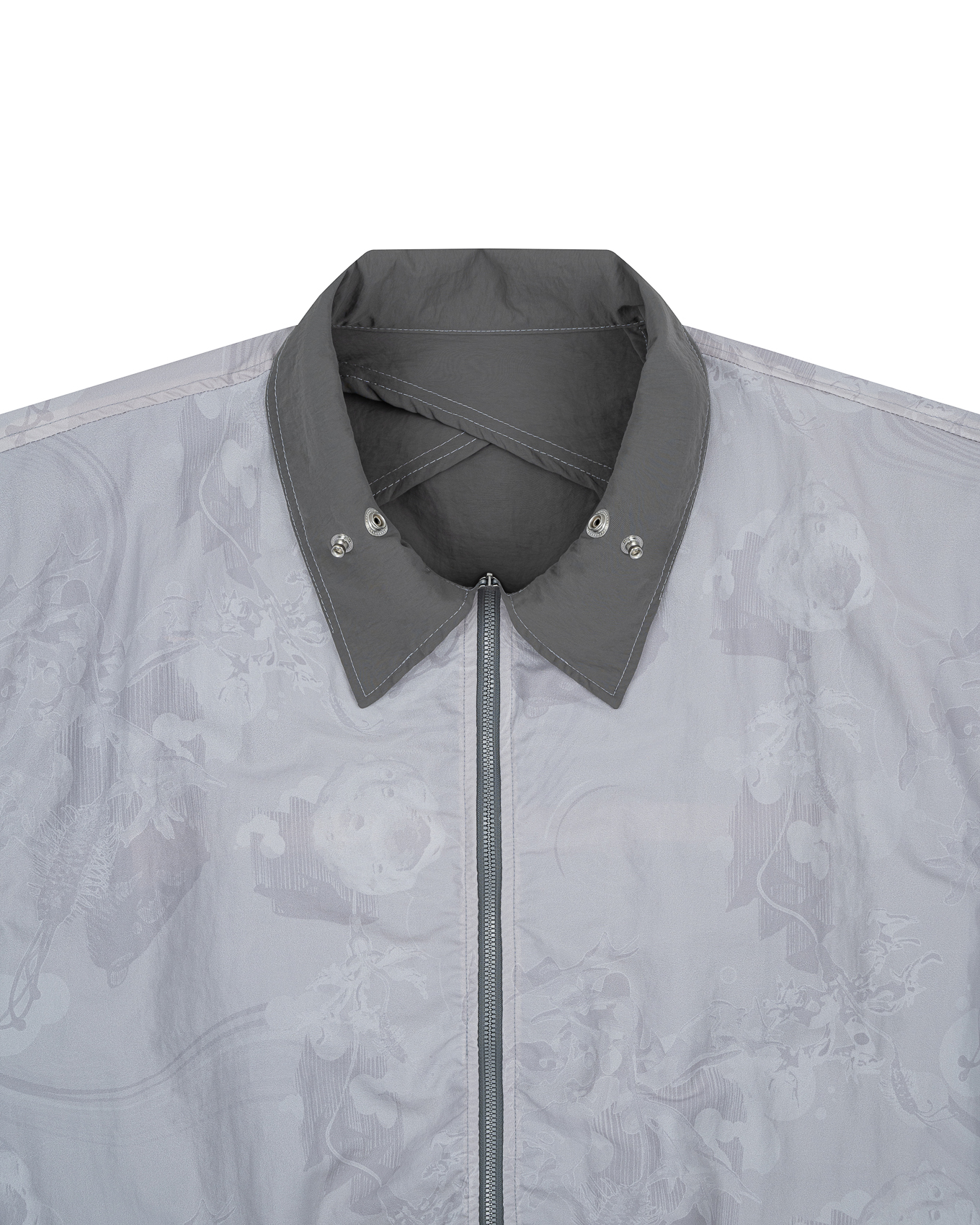 KYOSEI REVERSIBLE BOMBER JACKET - GREY