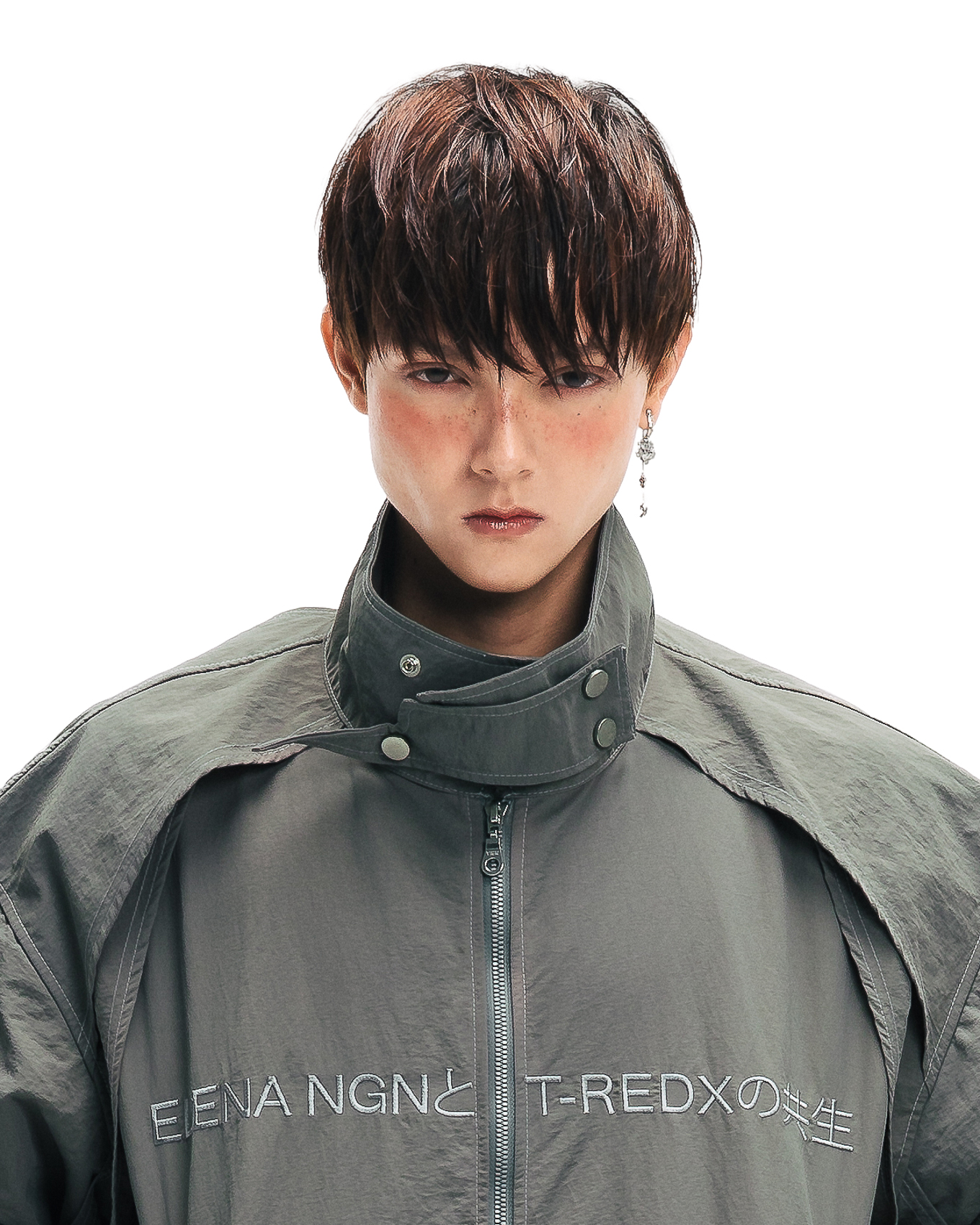 KYOSEI REVERSIBLE BOMBER JACKET - GREY