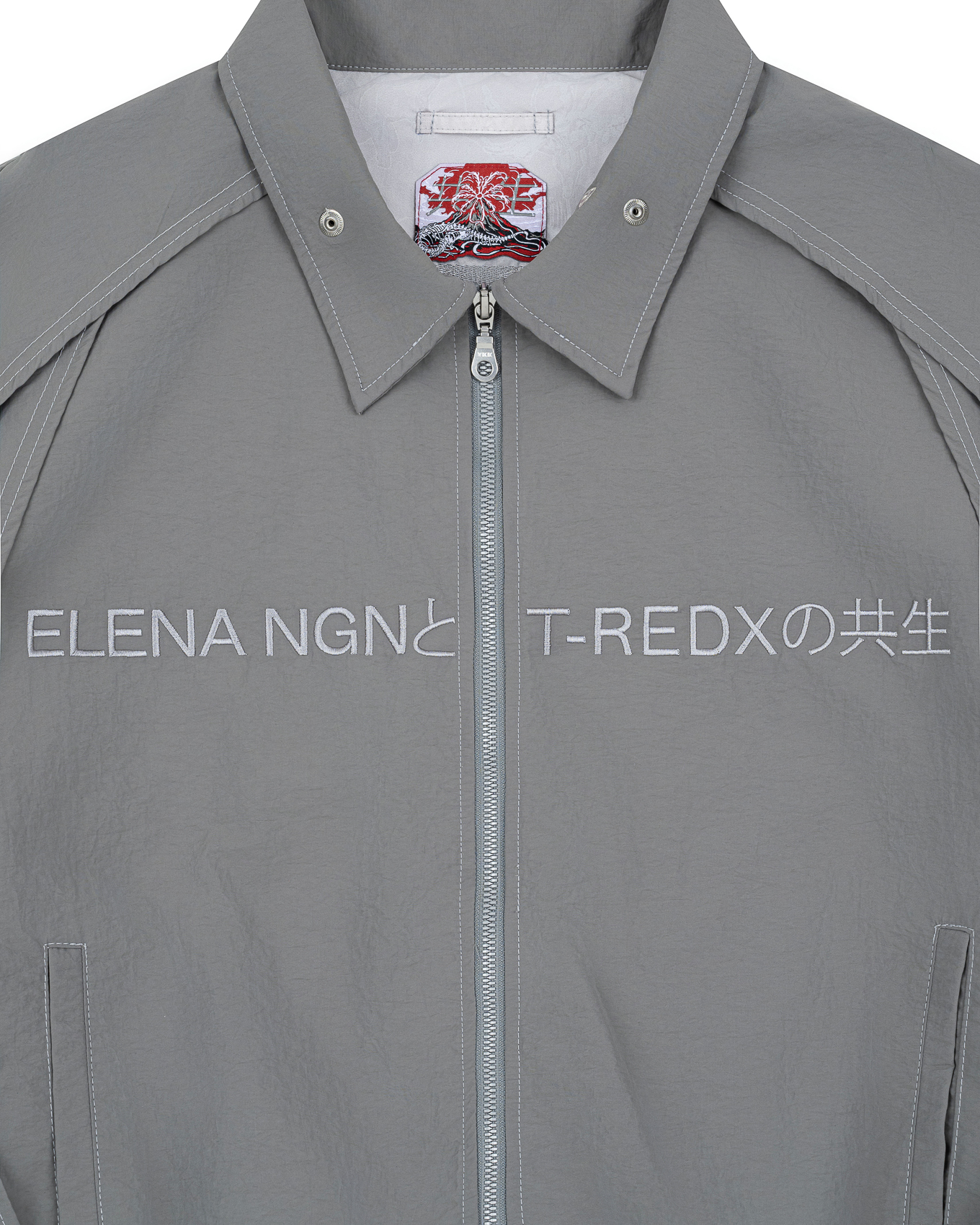 KYOSEI REVERSIBLE BOMBER JACKET - GREY