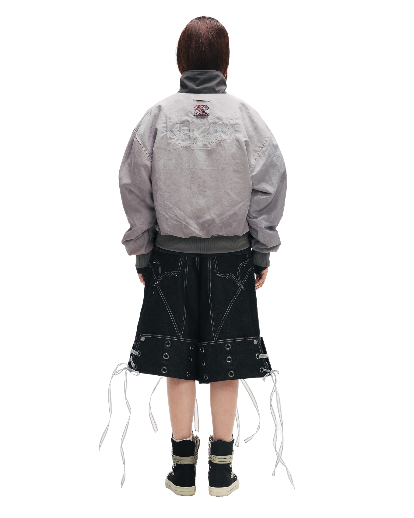 KYOSEI REVERSIBLE BOMBER JACKET - GREY