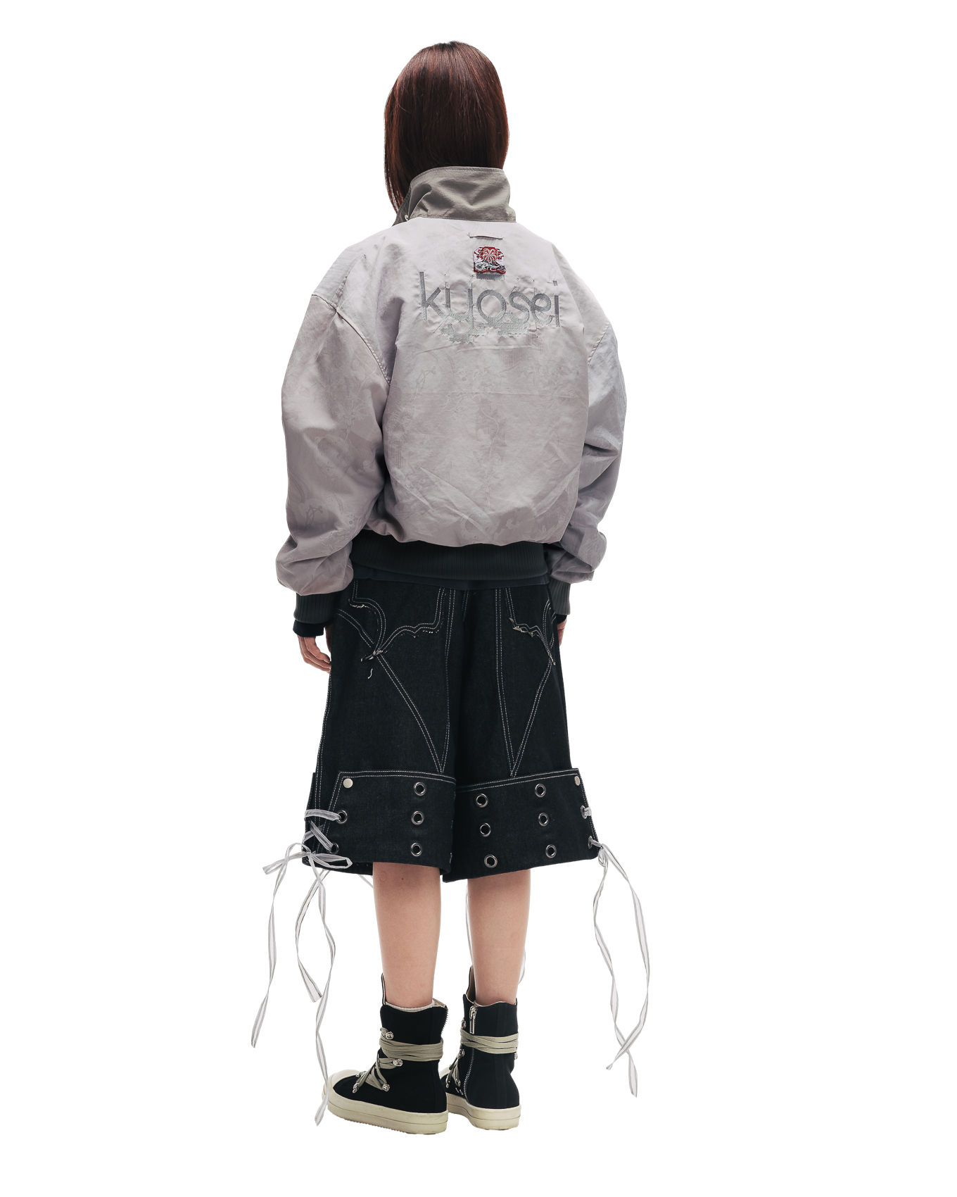 KYOSEI REVERSIBLE BOMBER JACKET - GREY