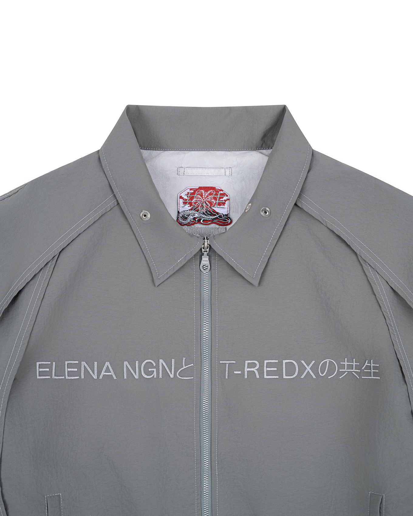 KYOSEI REVERSIBLE BOMBER JACKET - GREY