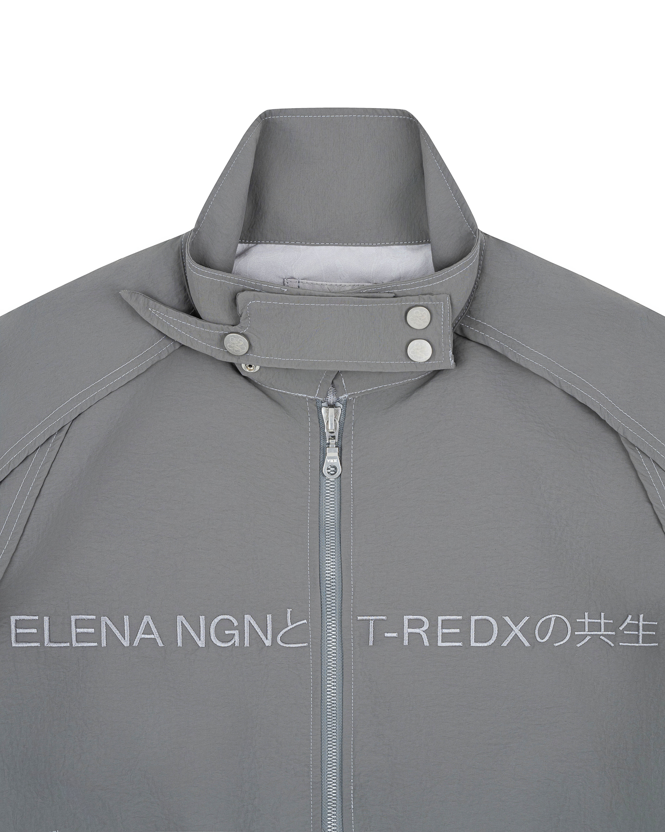 KYOSEI REVERSIBLE BOMBER JACKET - GREY