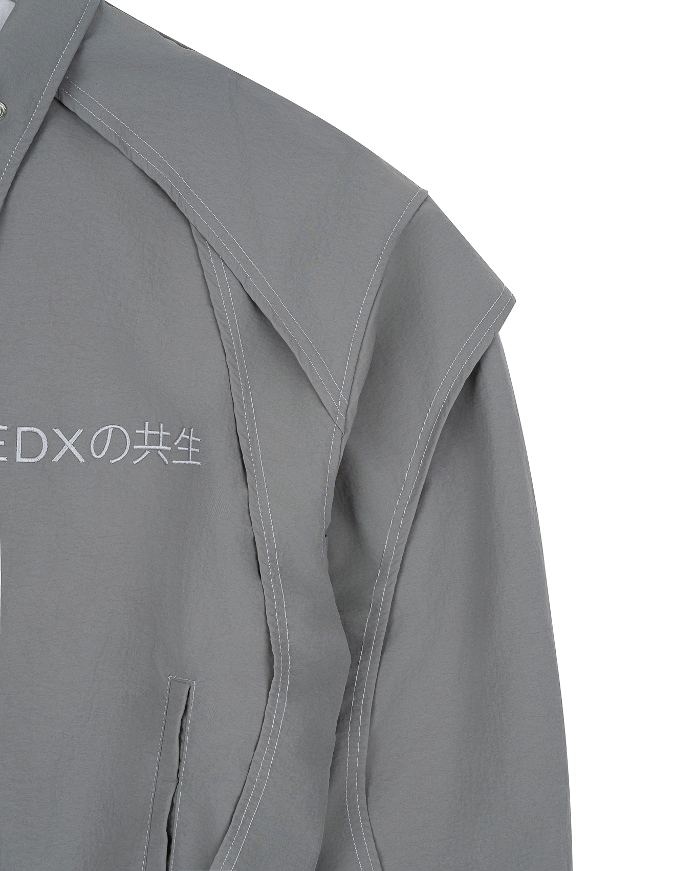 KYOSEI REVERSIBLE BOMBER JACKET - GREY