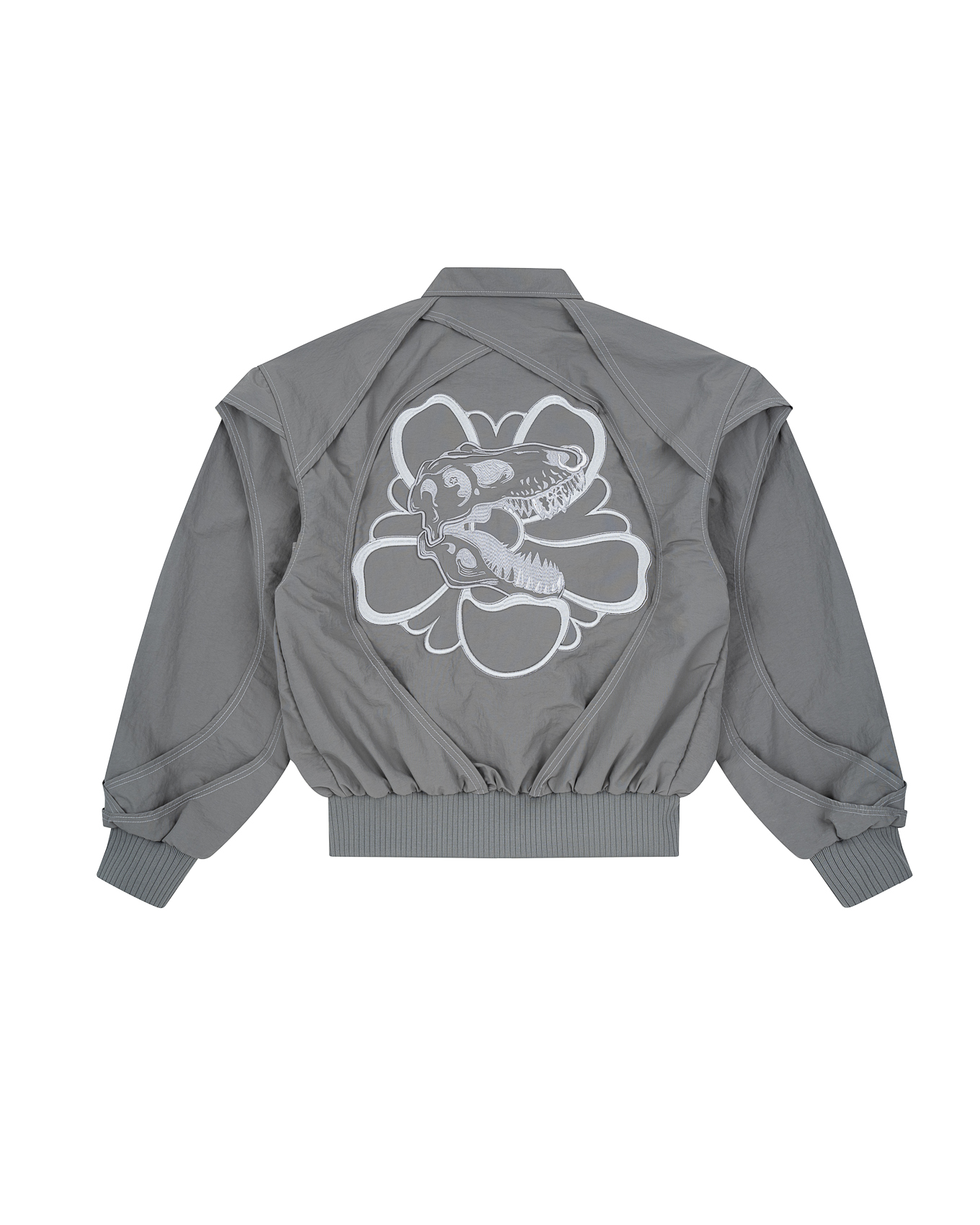 KYOSEI REVERSIBLE BOMBER JACKET - GREY