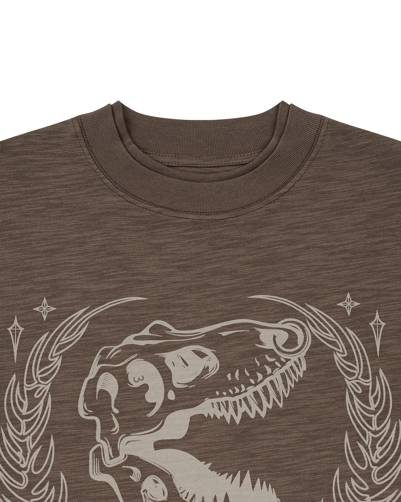 LAUREDX SLUB TEE - COFFEE