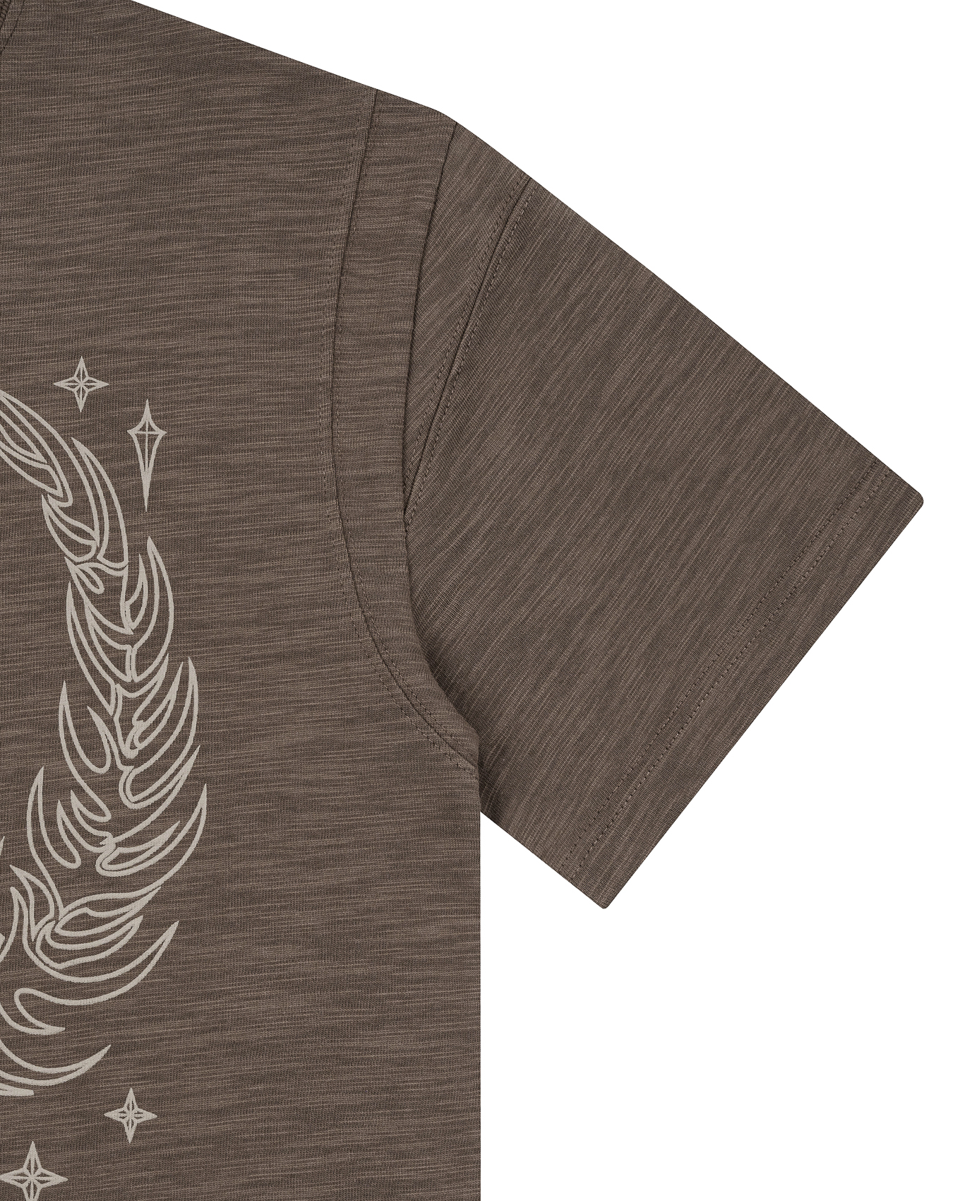 LAUREDX SLUB TEE - COFFEE
