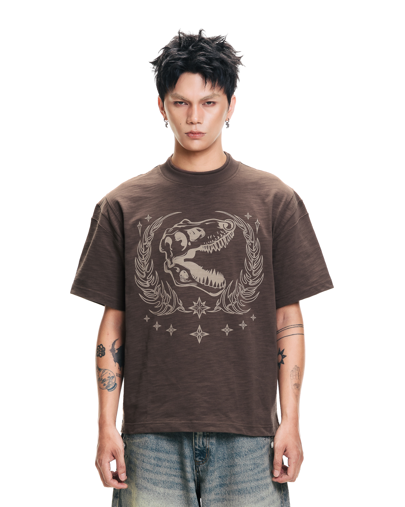 LAUREDX SLUB TEE - COFFEE